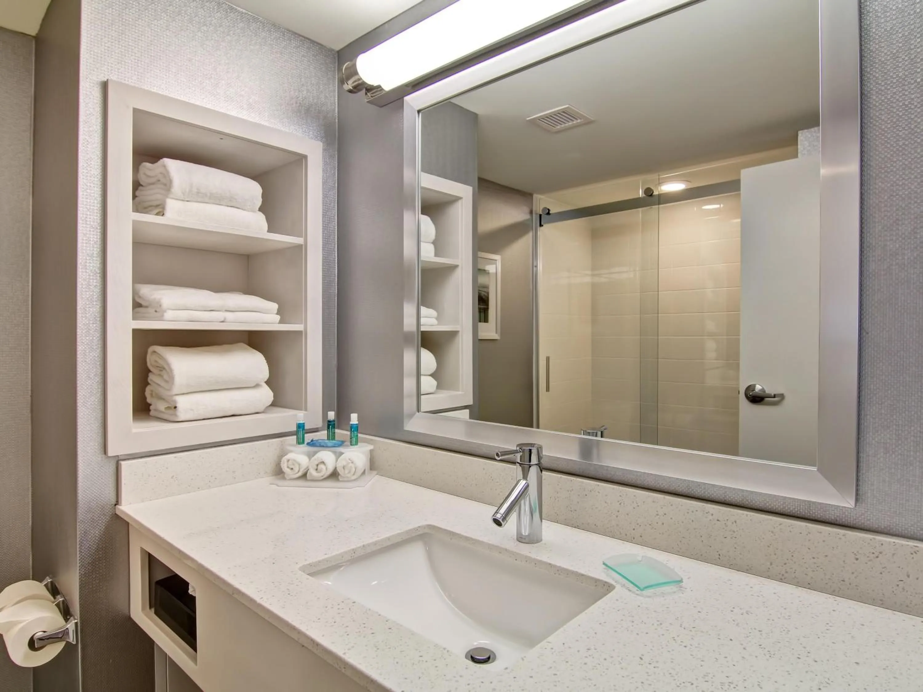 Bathroom in Holiday Inn Express & Suites Oshawa Downtown - Toronto Area by IHG