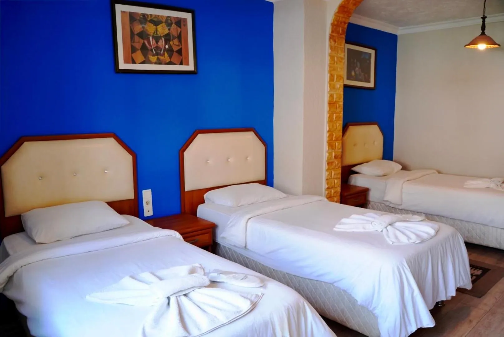 Bed in Rebetika Hotel & bistro