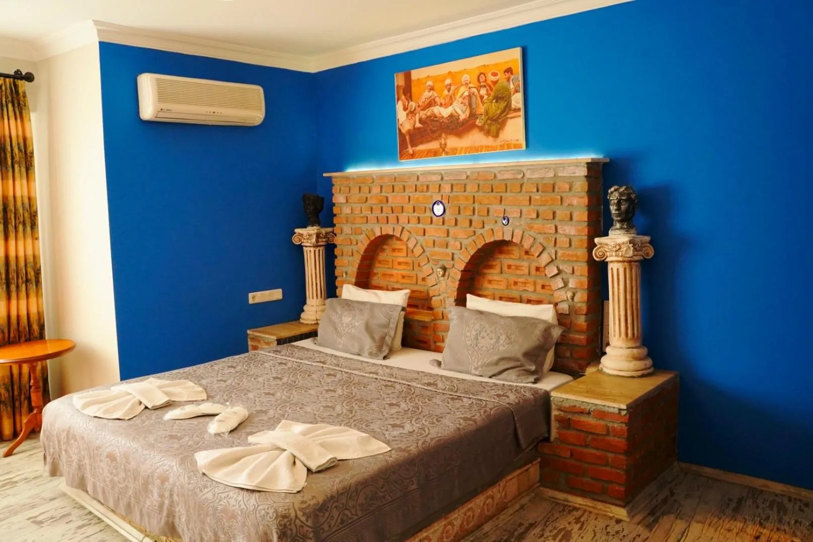 Bed in Rebetika Hotel & bistro