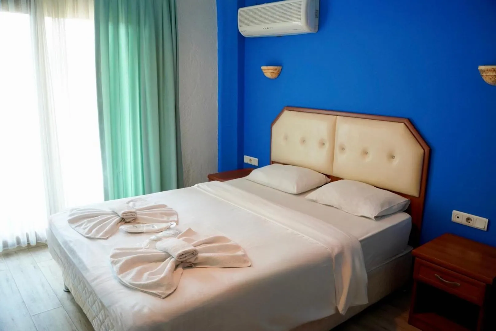 Bed in Rebetika Hotel & bistro