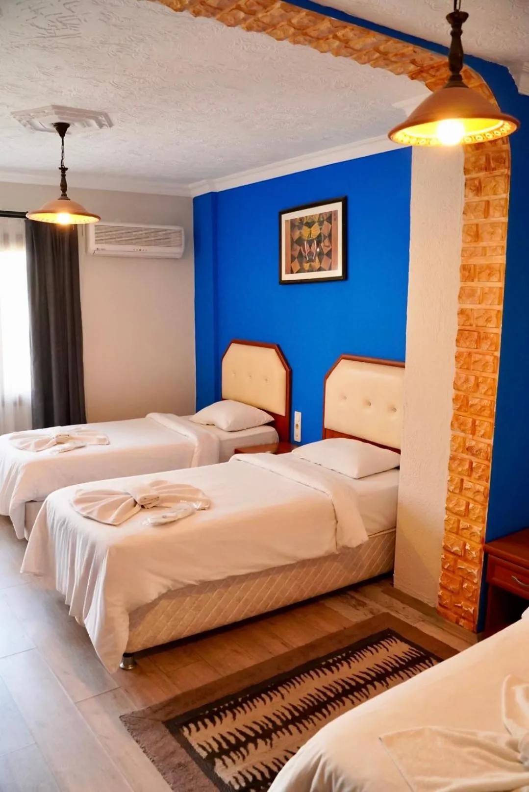 Bed in Rebetika Hotel & bistro