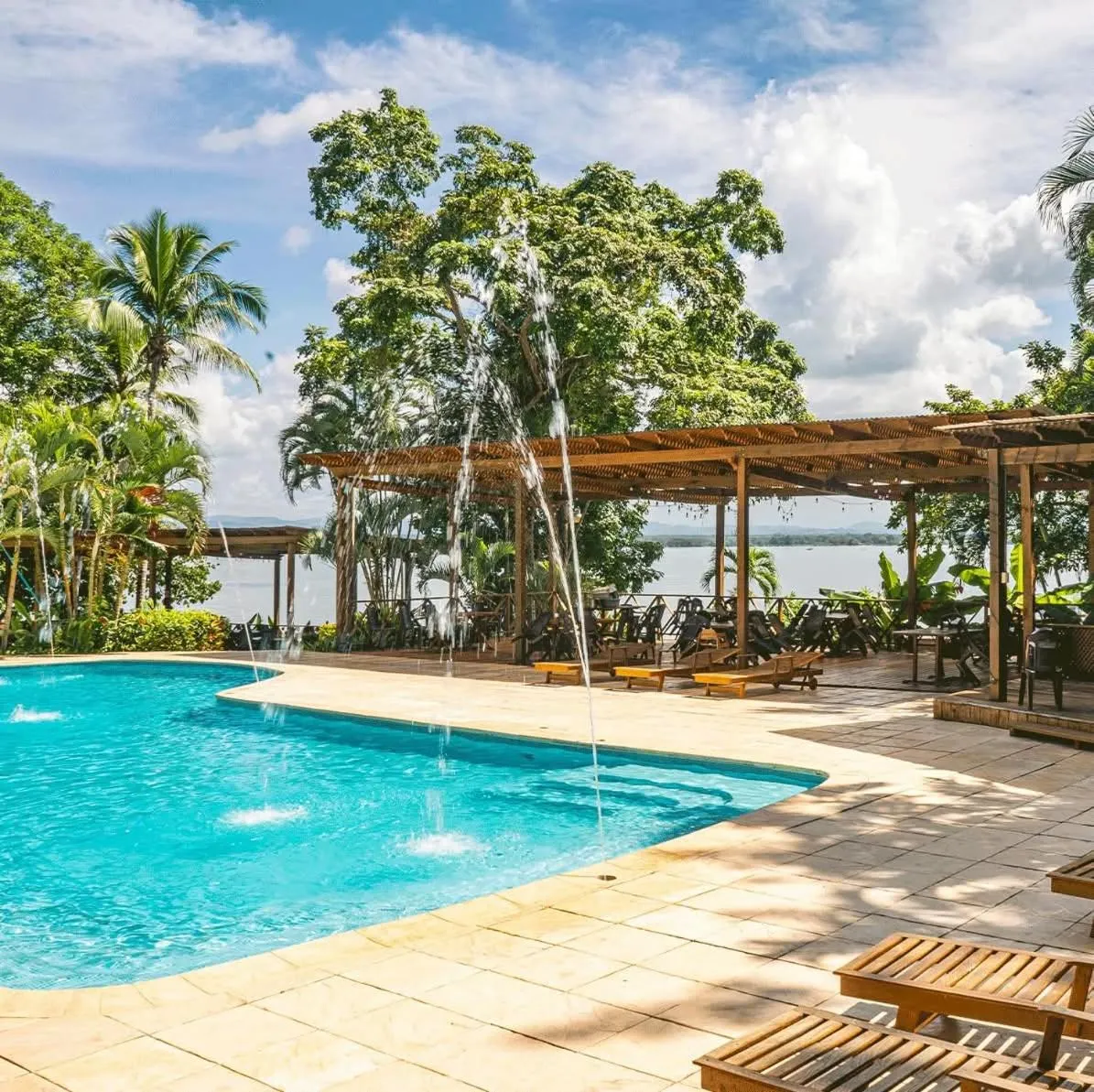 Pool view in Banana Palms Hotel