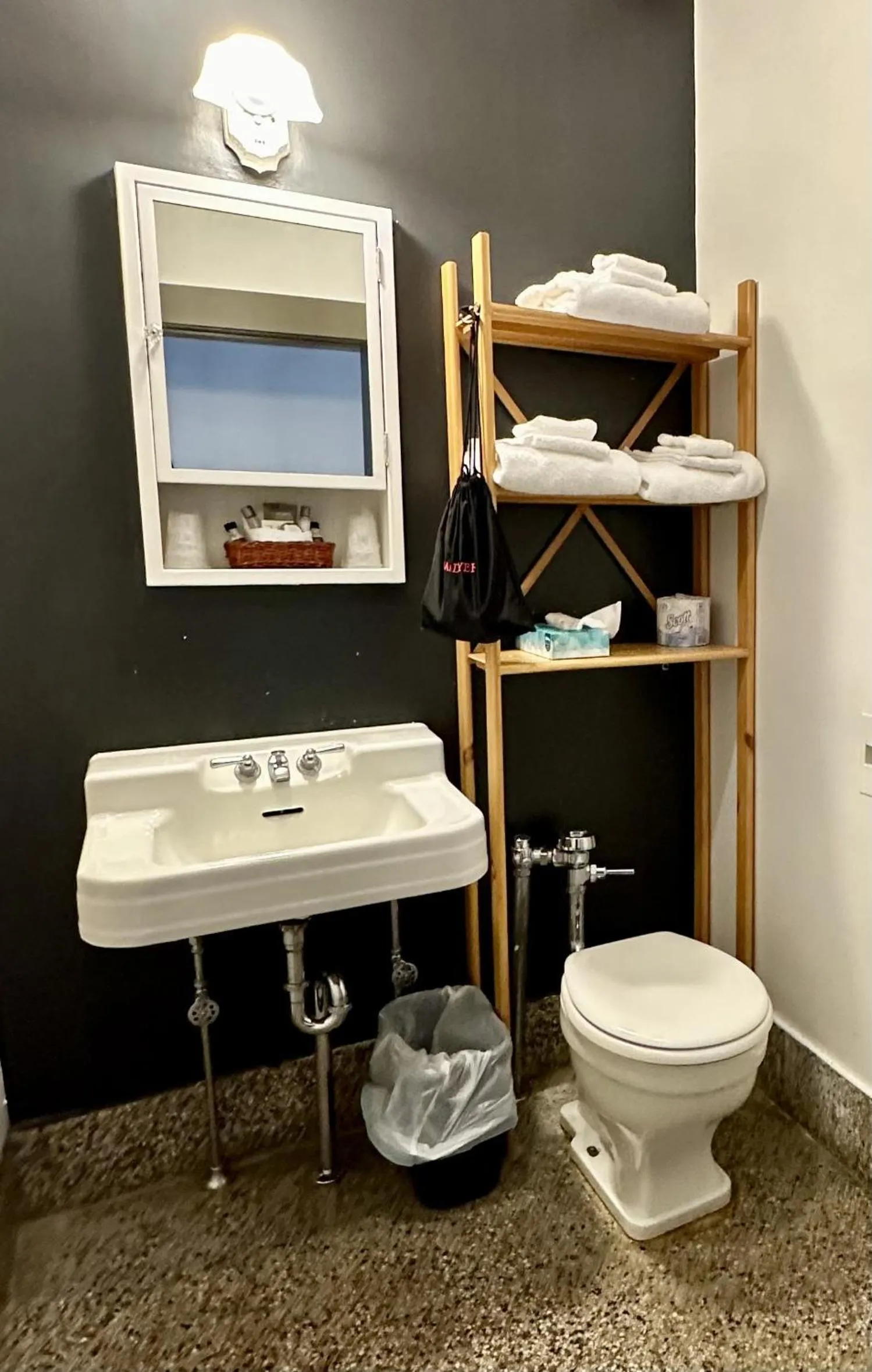 Toilet in Latchis Hotel