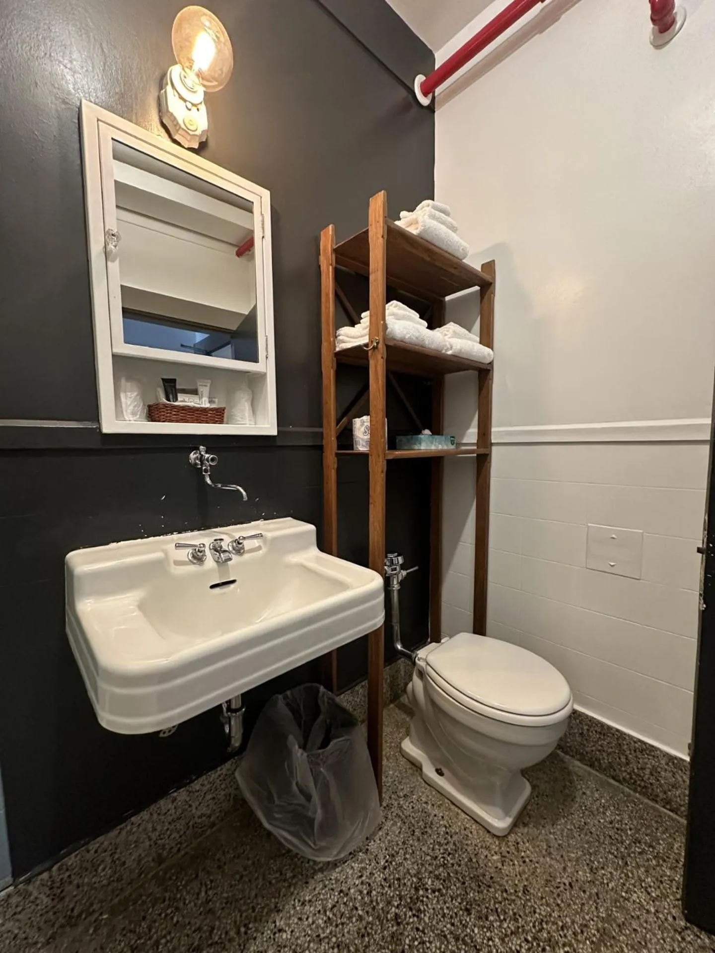 Toilet in Latchis Hotel