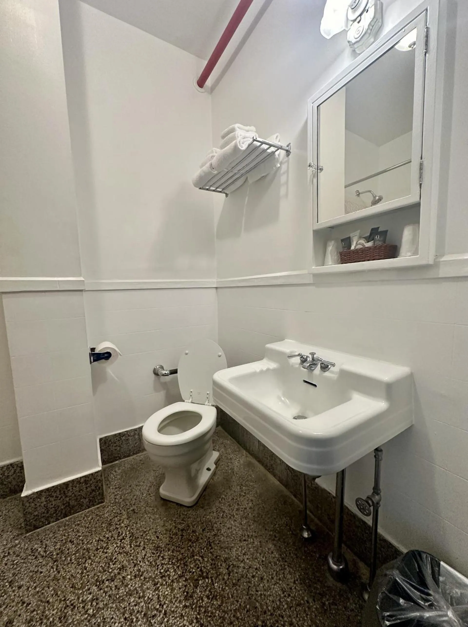 Toilet in Latchis Hotel