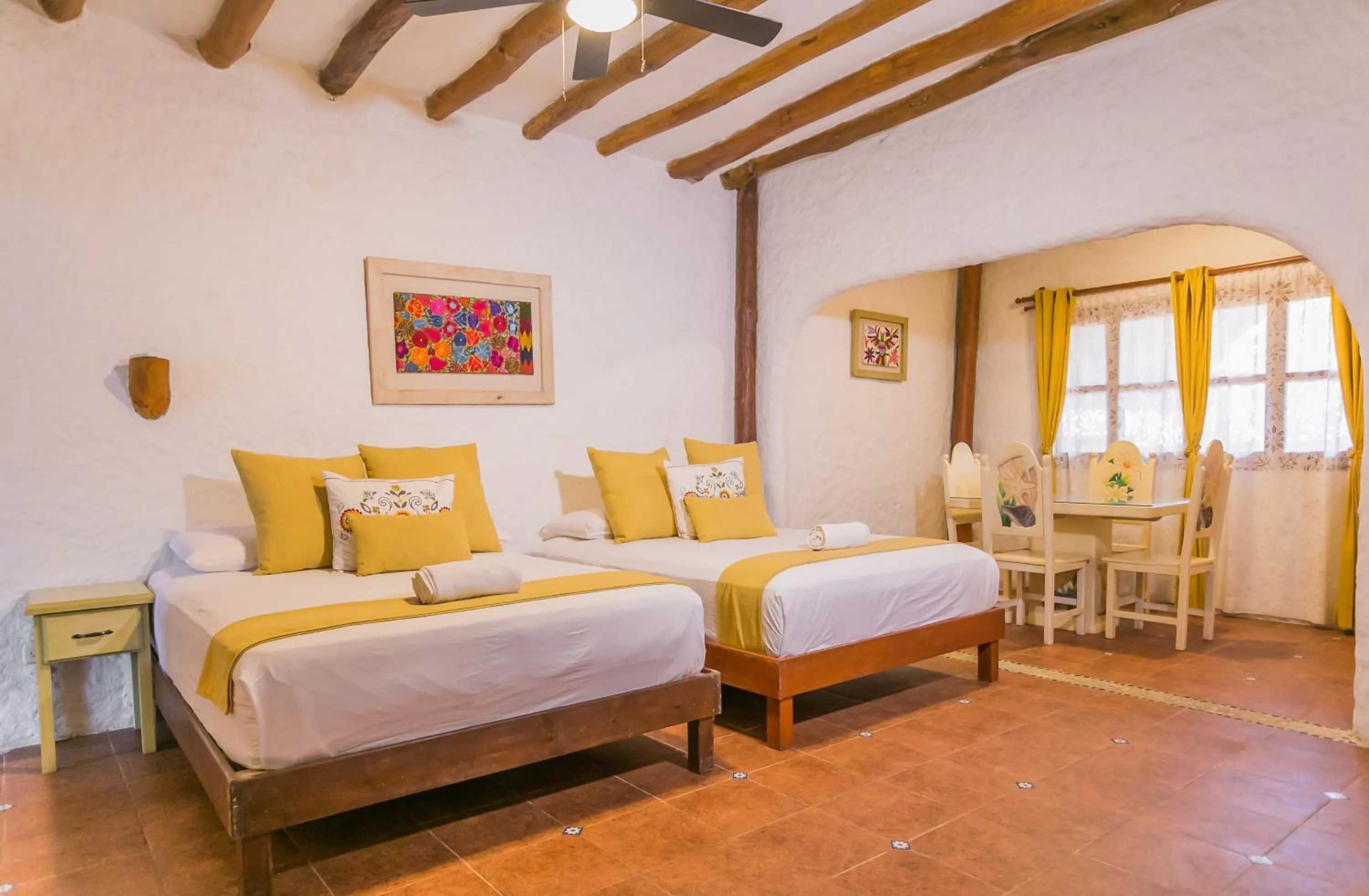 Bed in Villas Margaritas Holbox