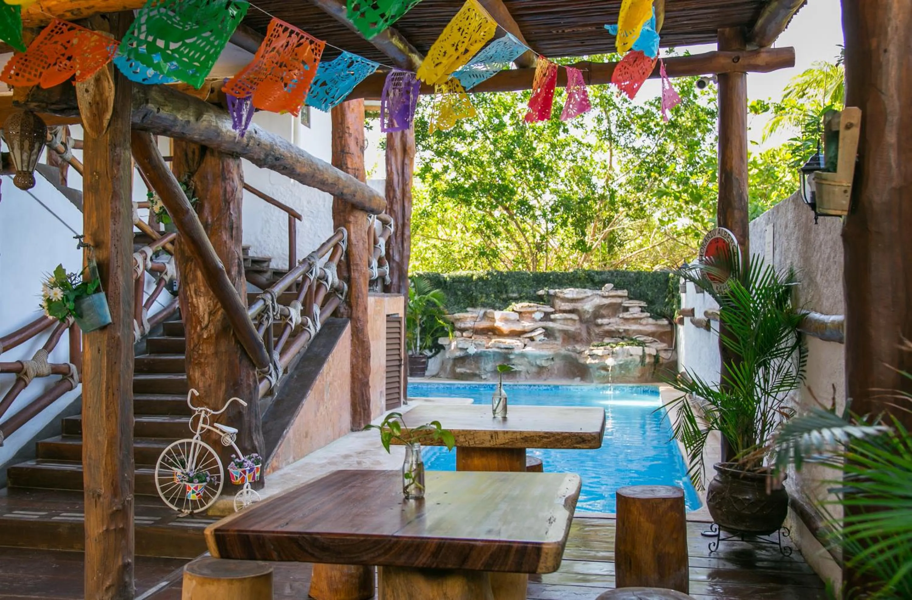Swimming pool in Villas Margaritas Holbox