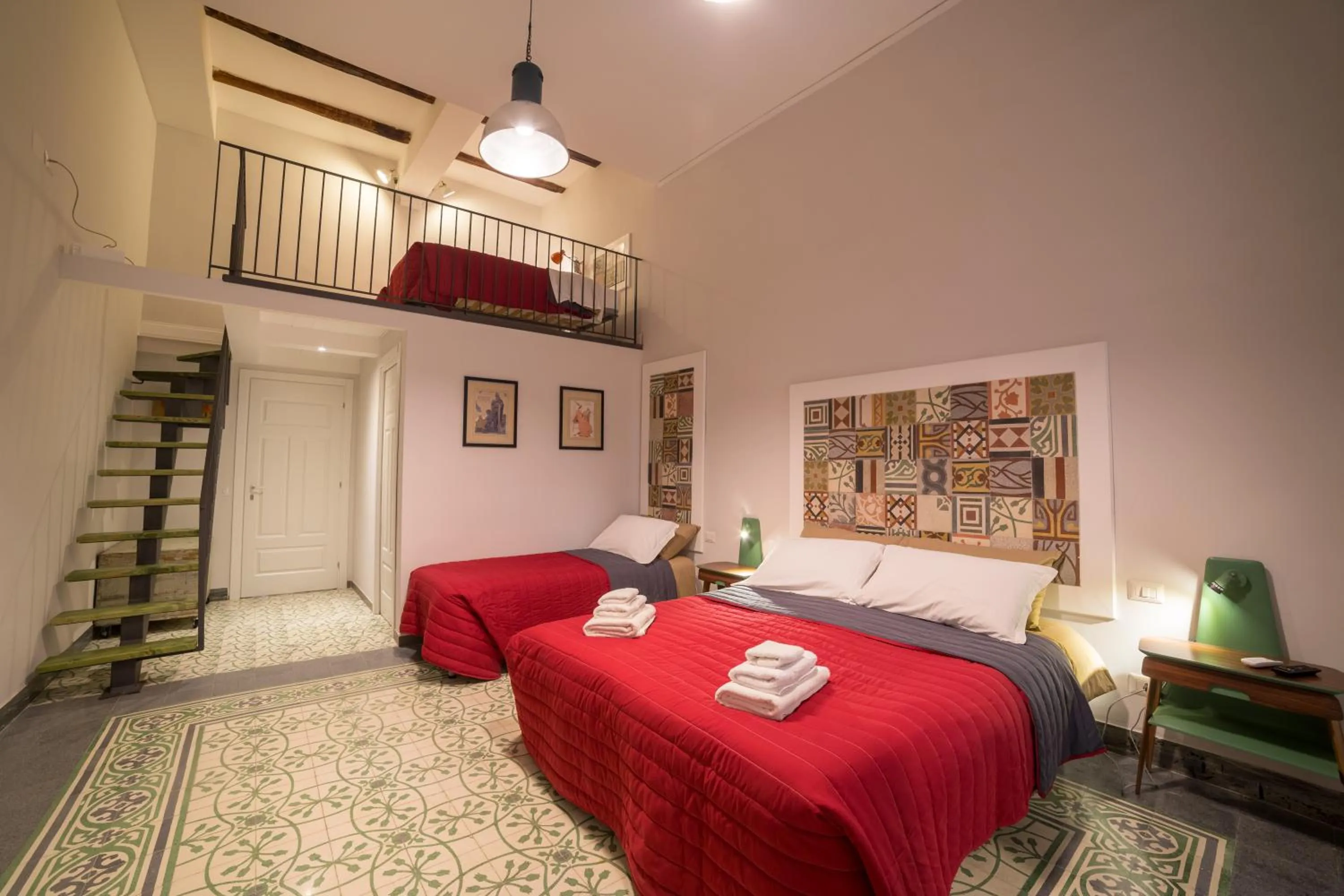 Photo of the whole room, Bed in The Foria House by House In Naples