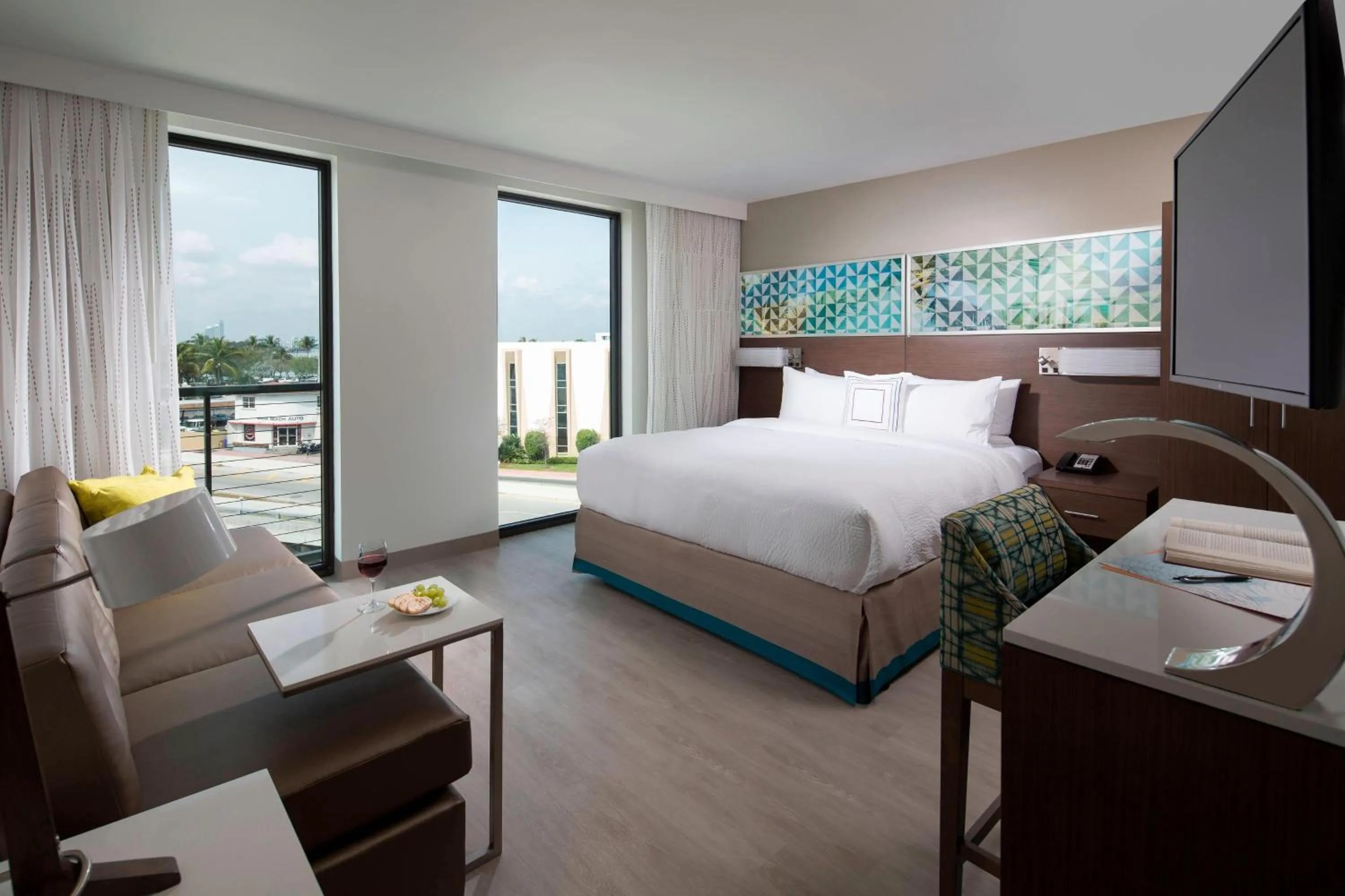 Bedroom, Bed in Residence Inn by Marriott Miami Beach South Beach