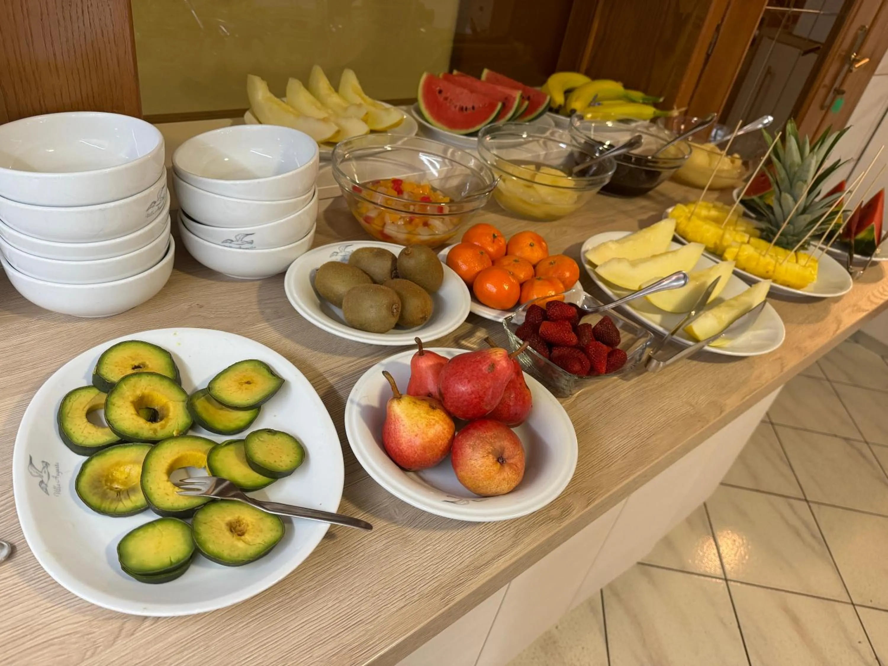 Food and drinks in Hotel Villa Augusta