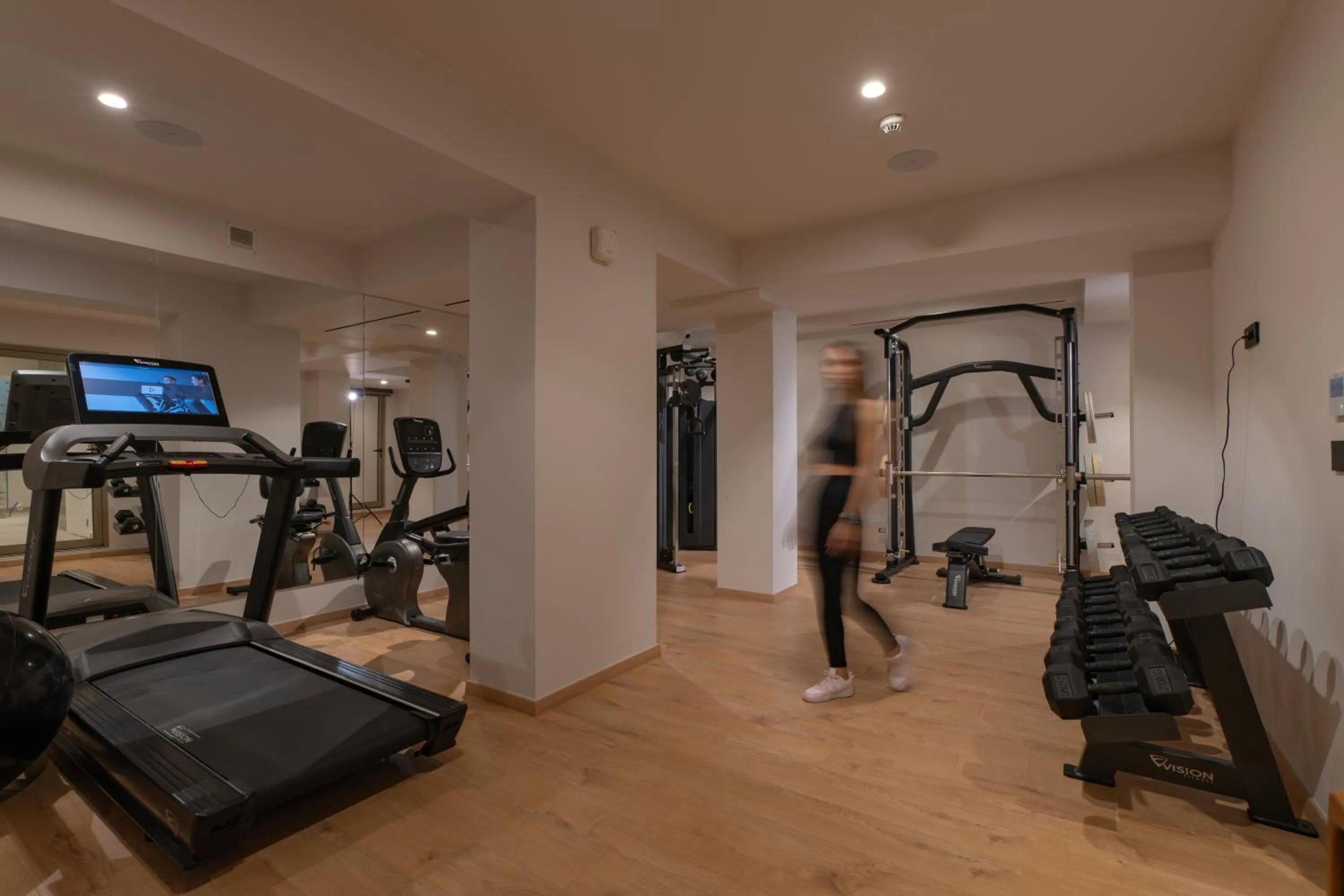 Fitness centre/facilities in Iperion Beach Hotel