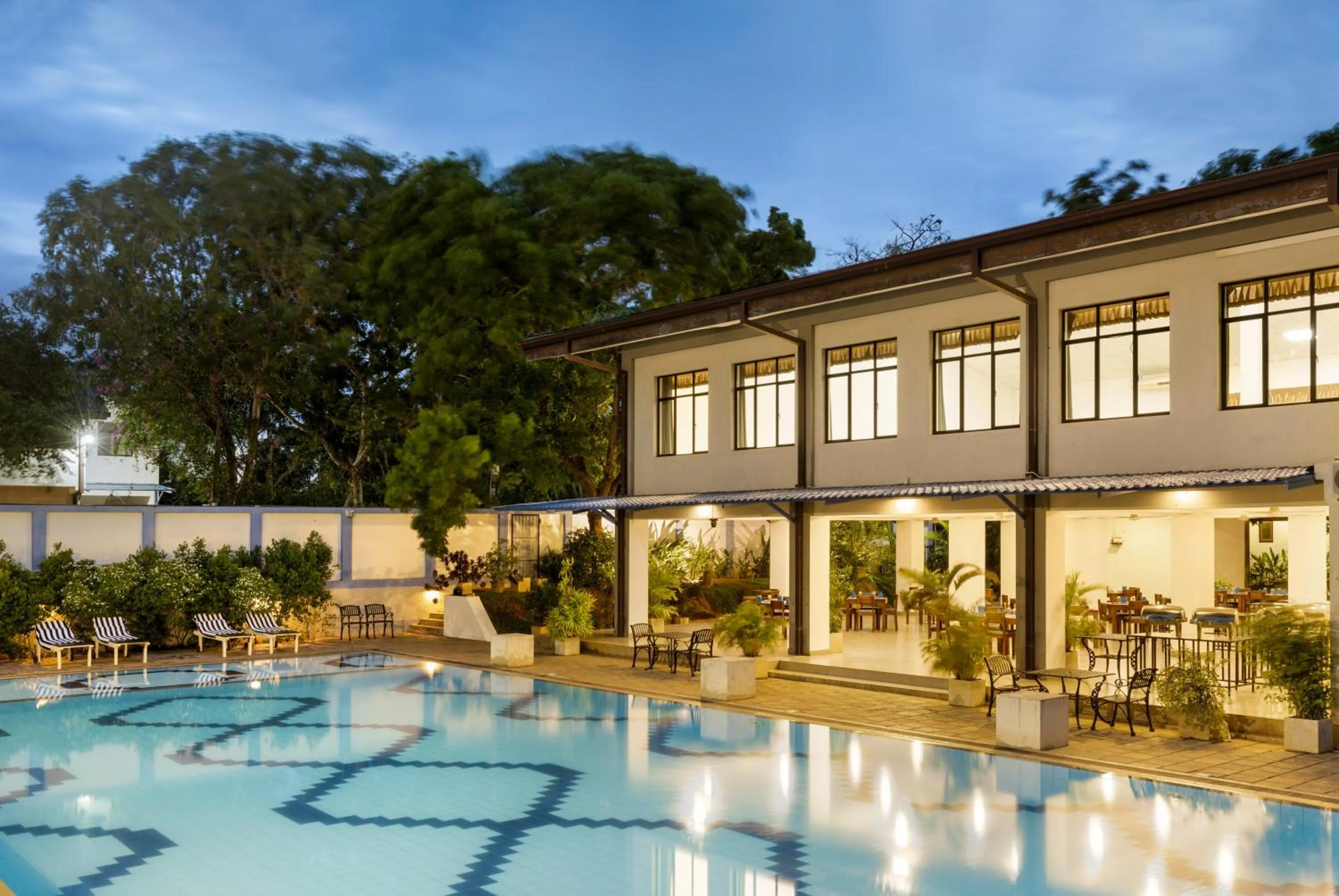 Property building in The Blue Wave Hotel