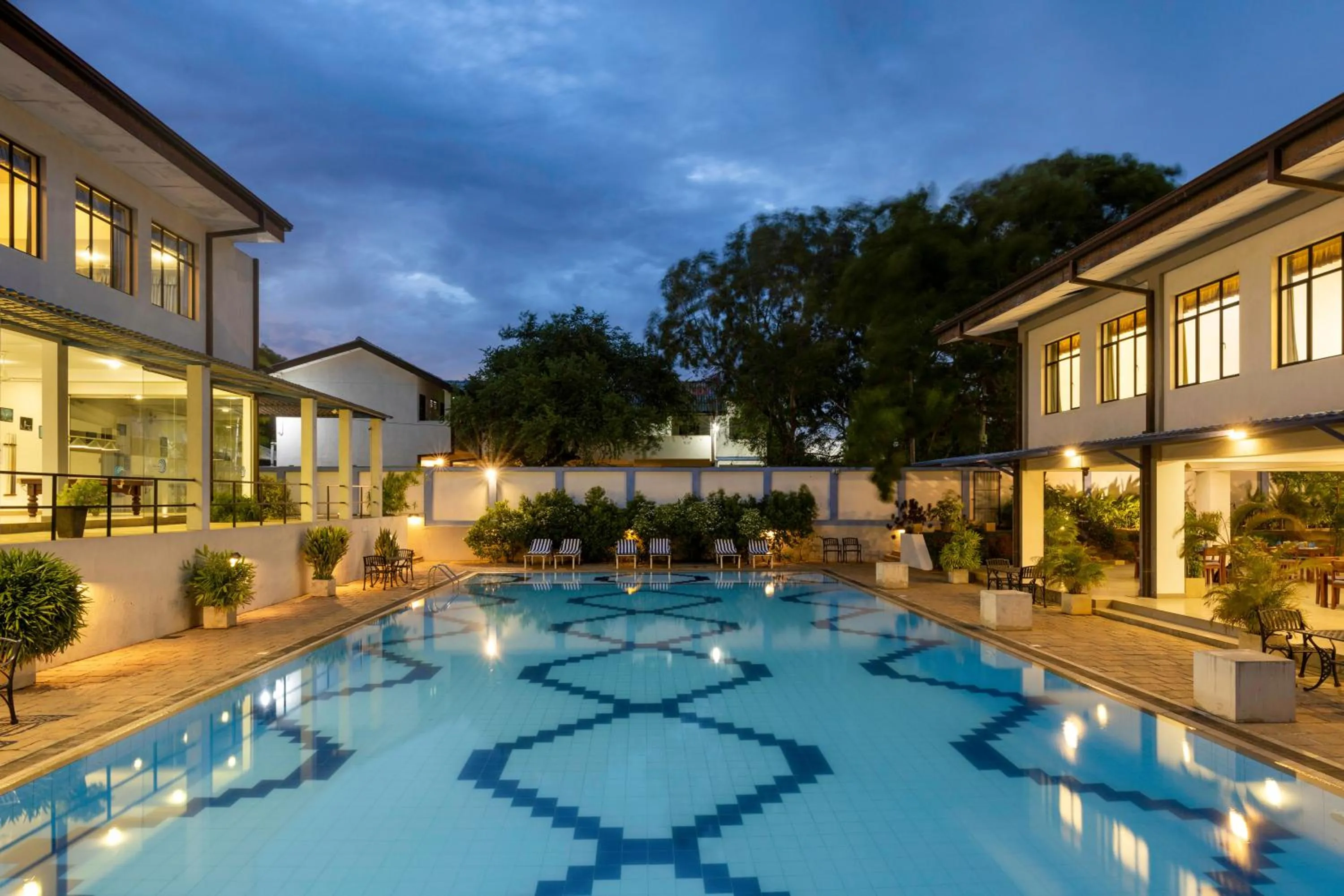 Swimming pool in The Blue Wave Hotel