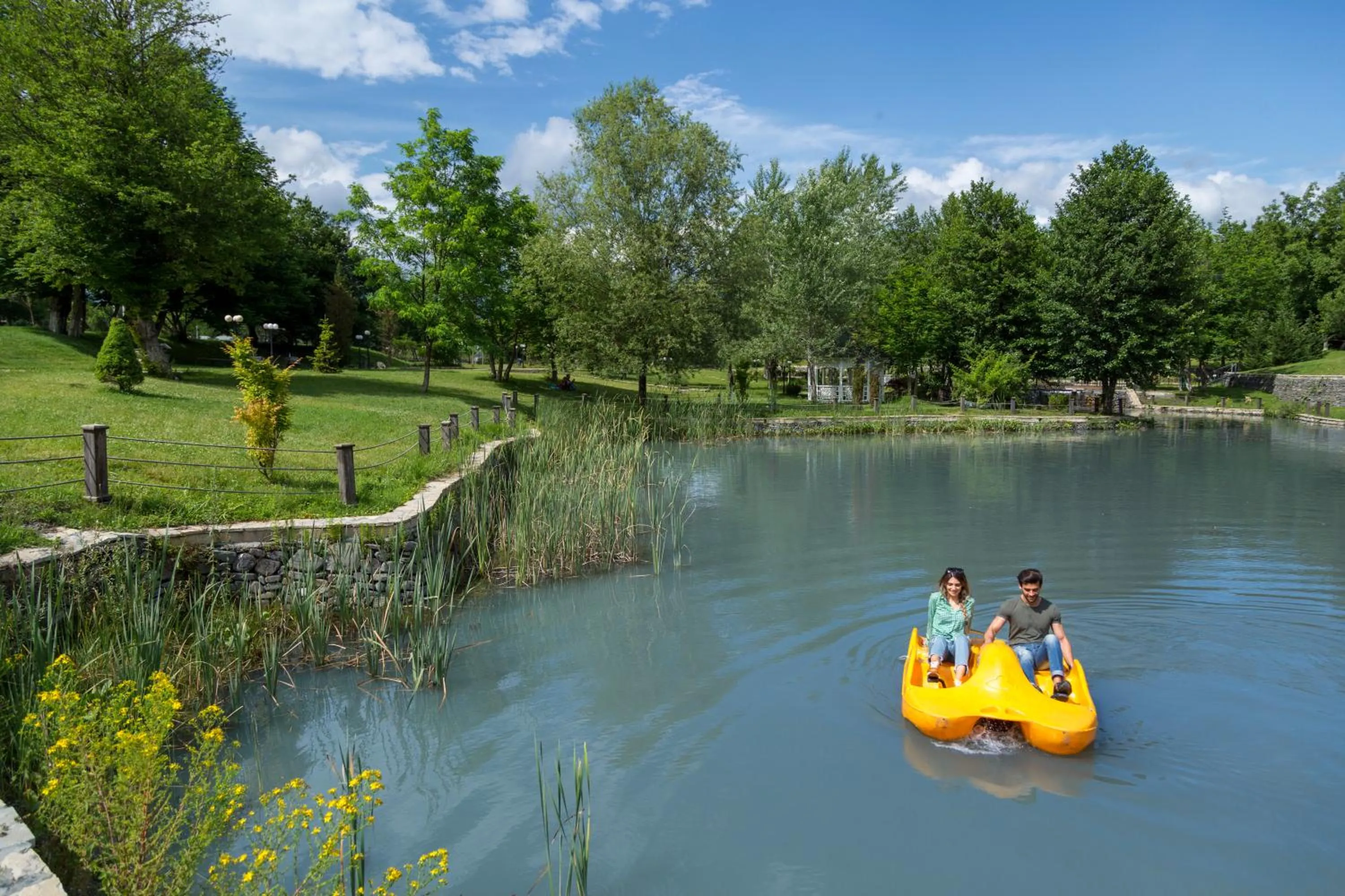 People in Gabala Yengice Thermal Resort Hotel