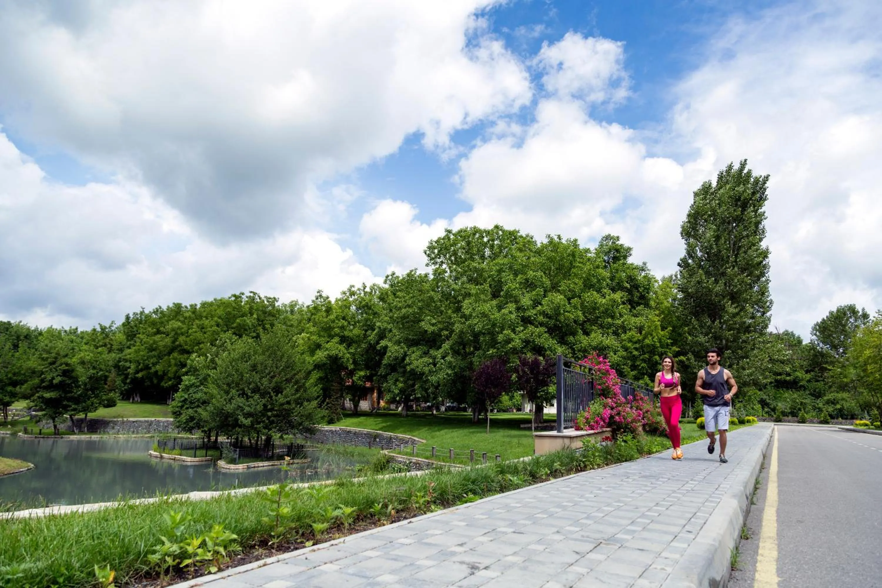 Garden in Gabala Yengice Thermal Resort Hotel