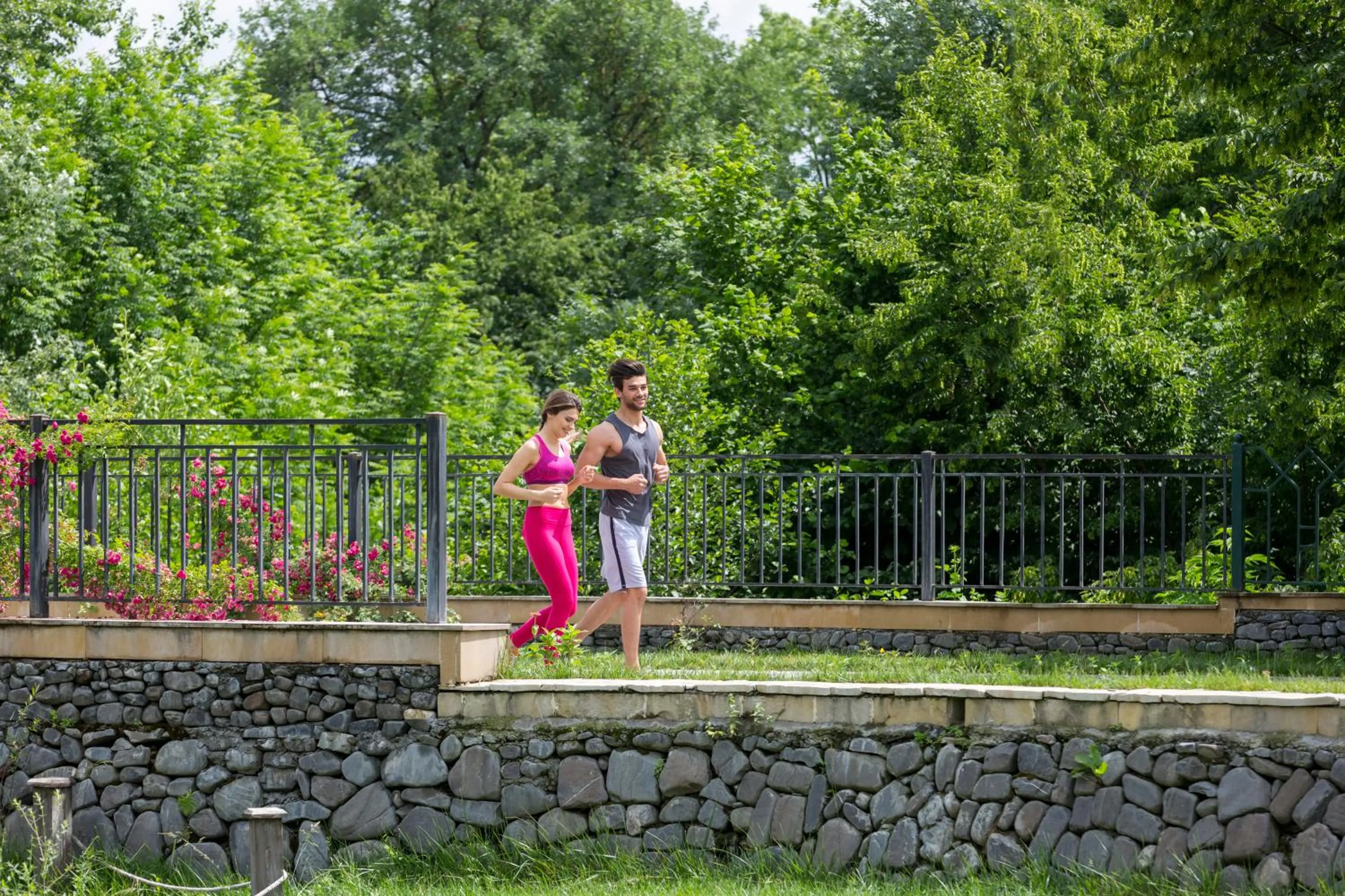 People in Gabala Yengice Thermal Resort Hotel