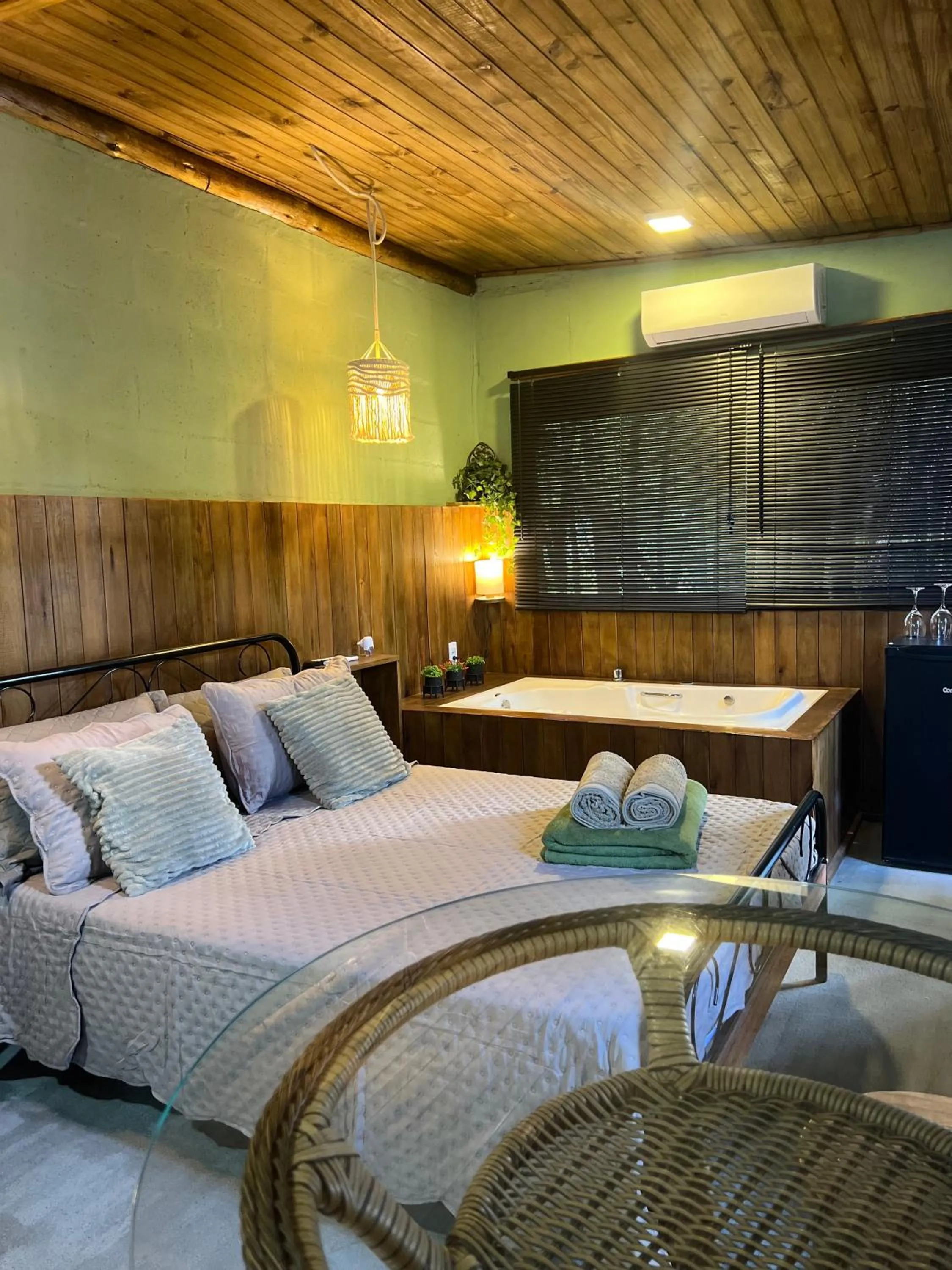 Bed in Mandala Camping Pousada