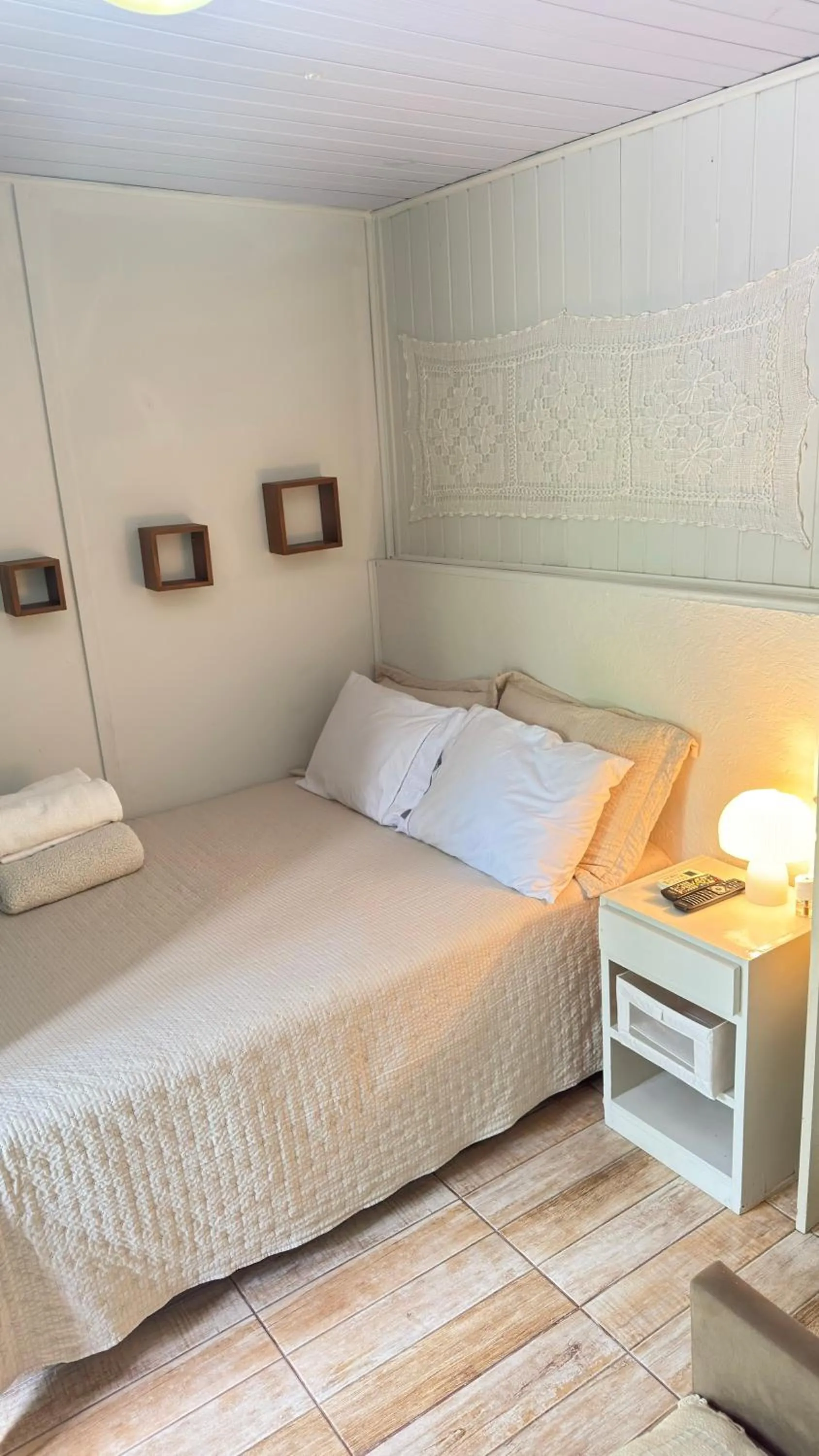 Bed in Mandala Camping Pousada