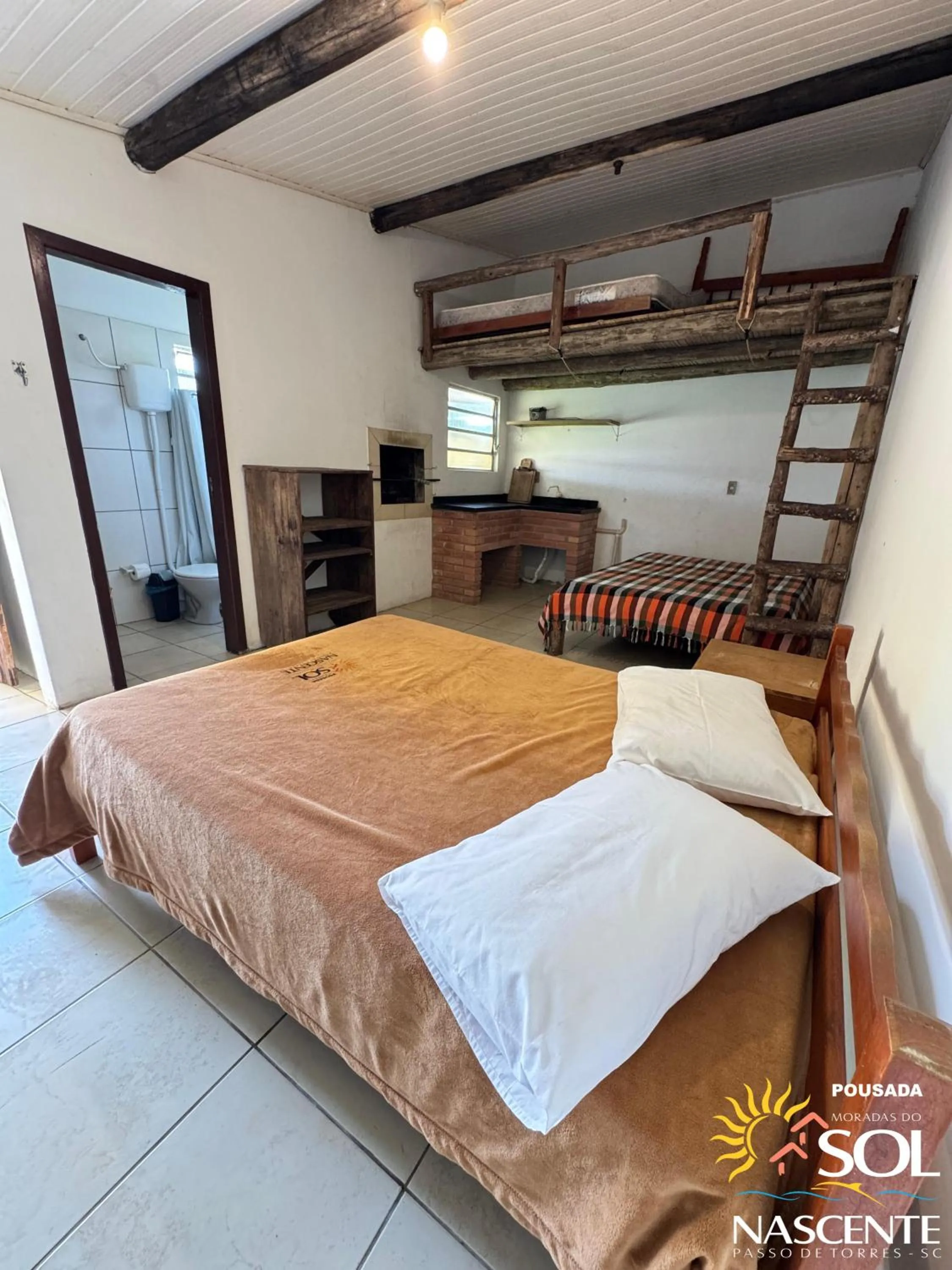 Photo of the whole room, Bed in Pousada Moradas do Sol Nascente