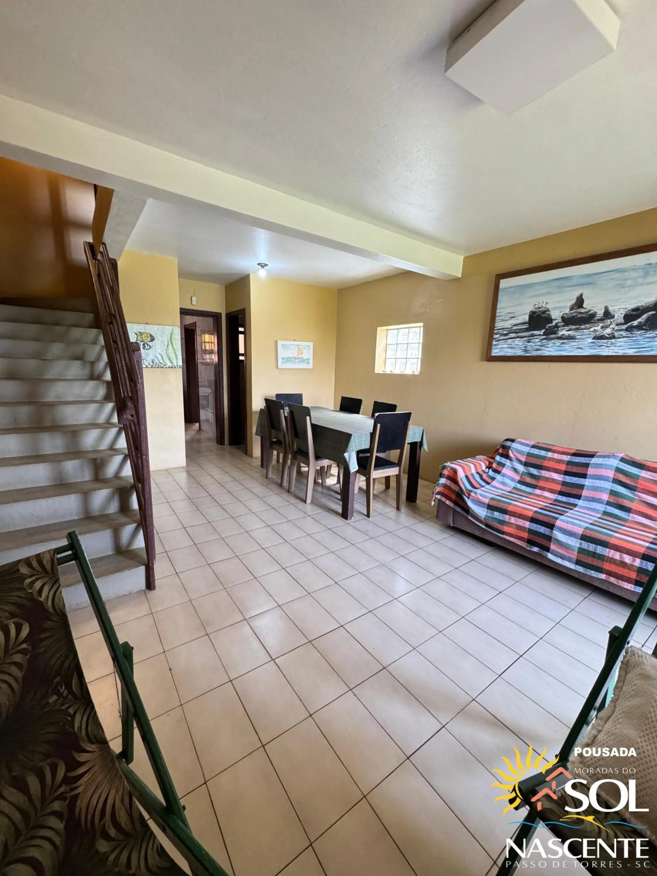 Living room, Bed in Pousada Moradas do Sol Nascente