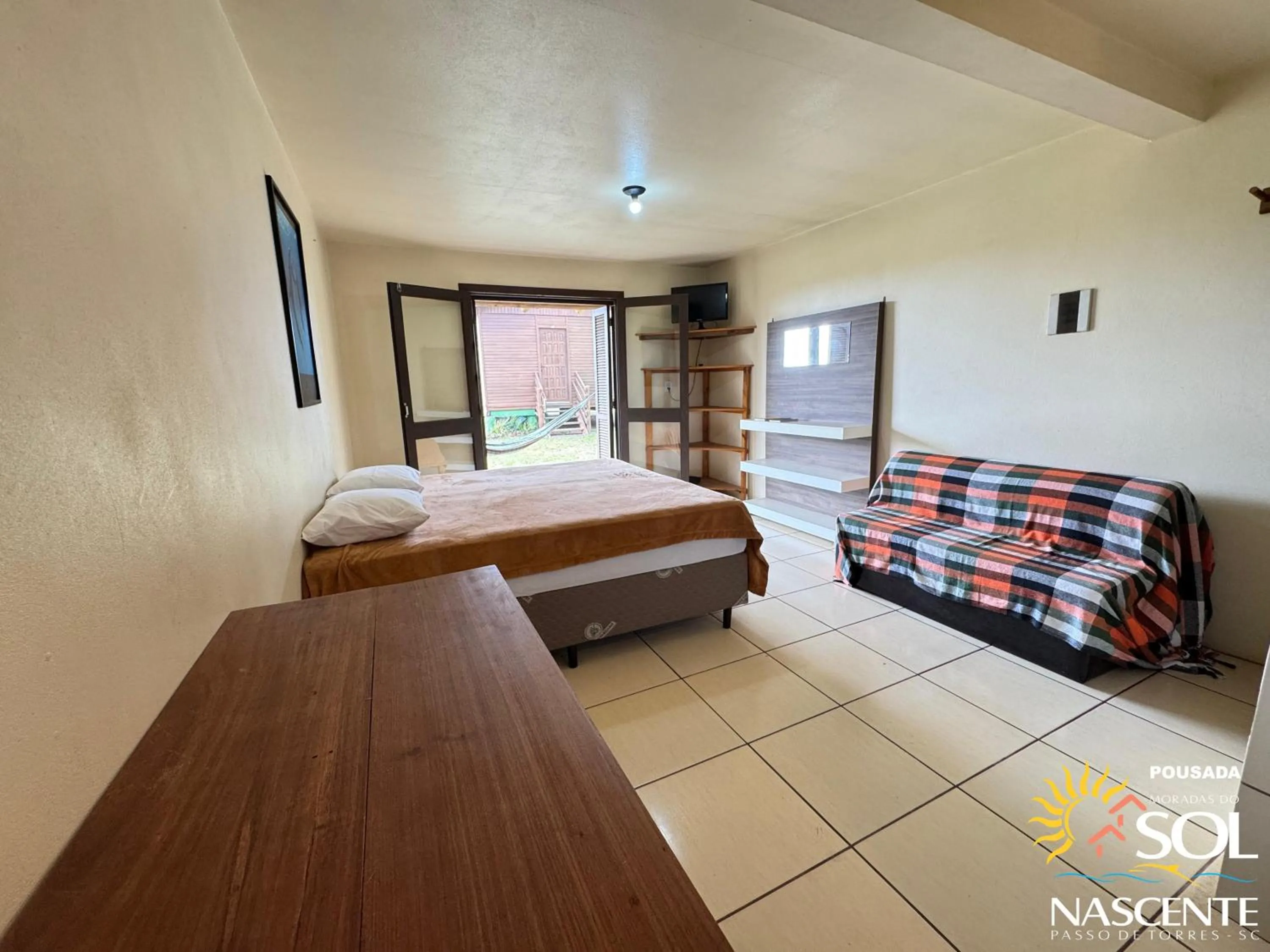 TV and multimedia, Bed in Pousada Moradas do Sol Nascente
