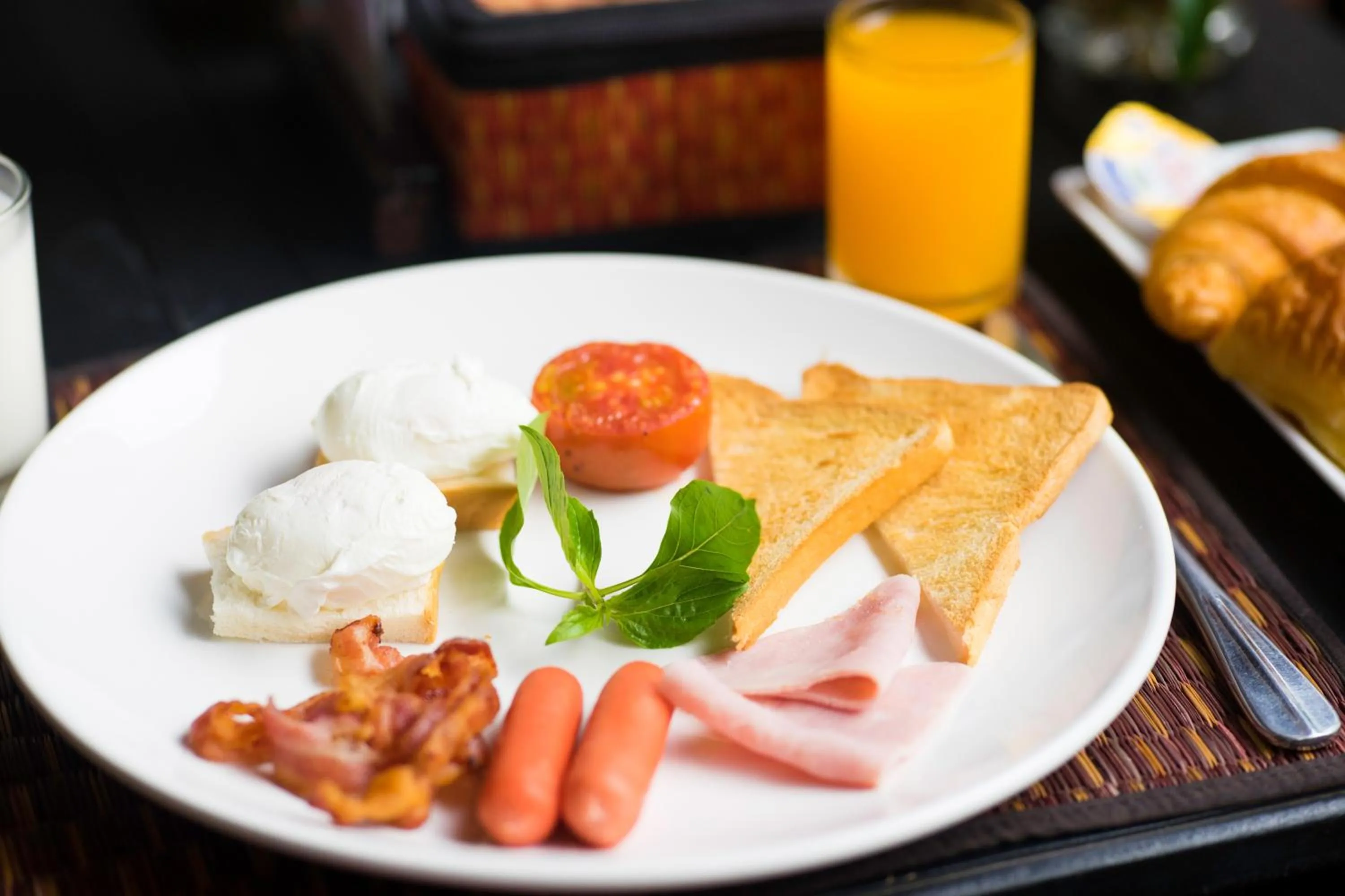 Continental breakfast in Le Jardin d'Angkor Hotel & Resort