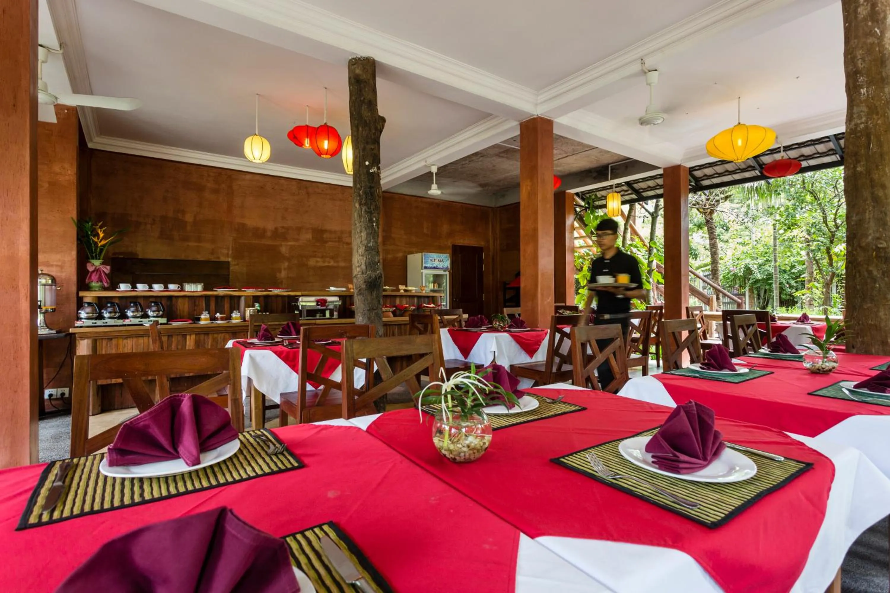 Breakfast in Le Jardin d'Angkor Hotel & Resort