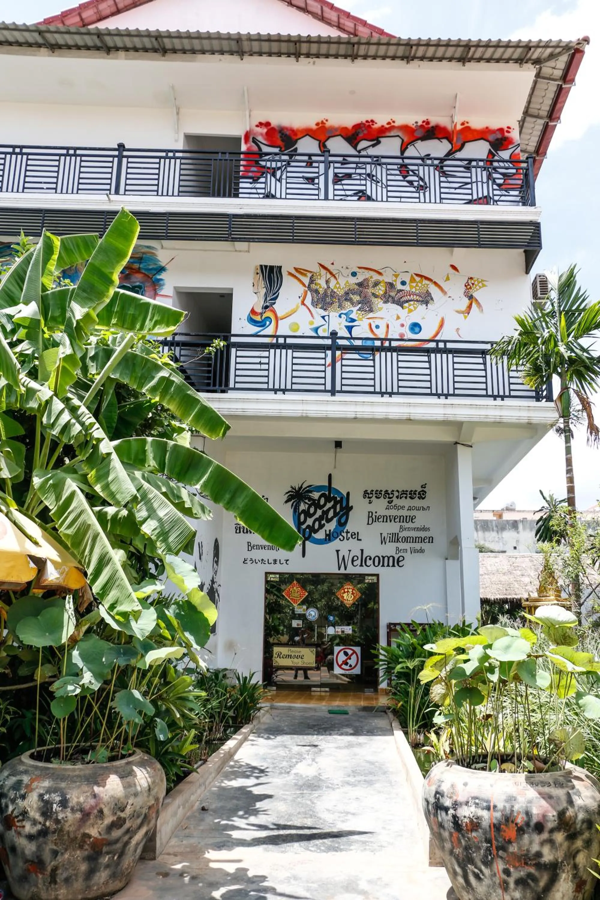 Property logo or sign in Pool Party Hostel