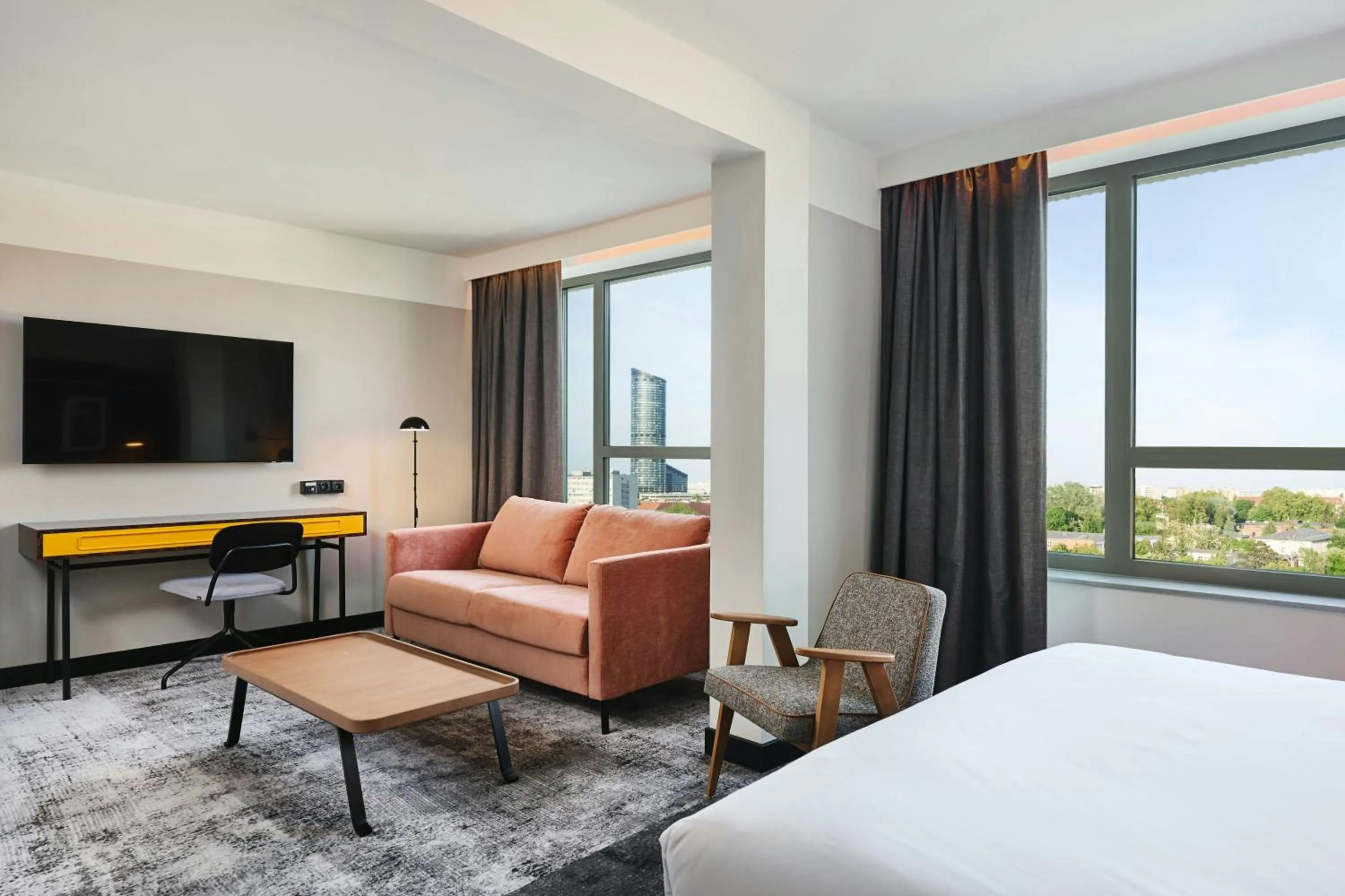 Bedroom, Bed in Four Points by Sheraton Wroclaw