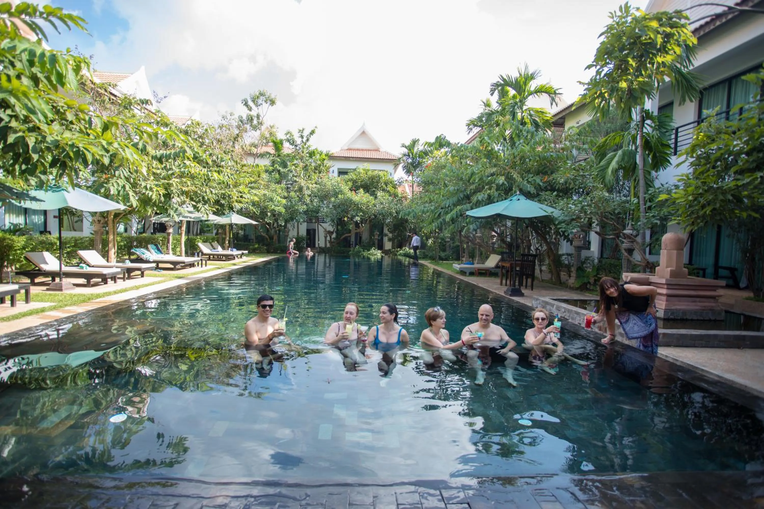 group of guests in Tanei Angkor Resort and Spa