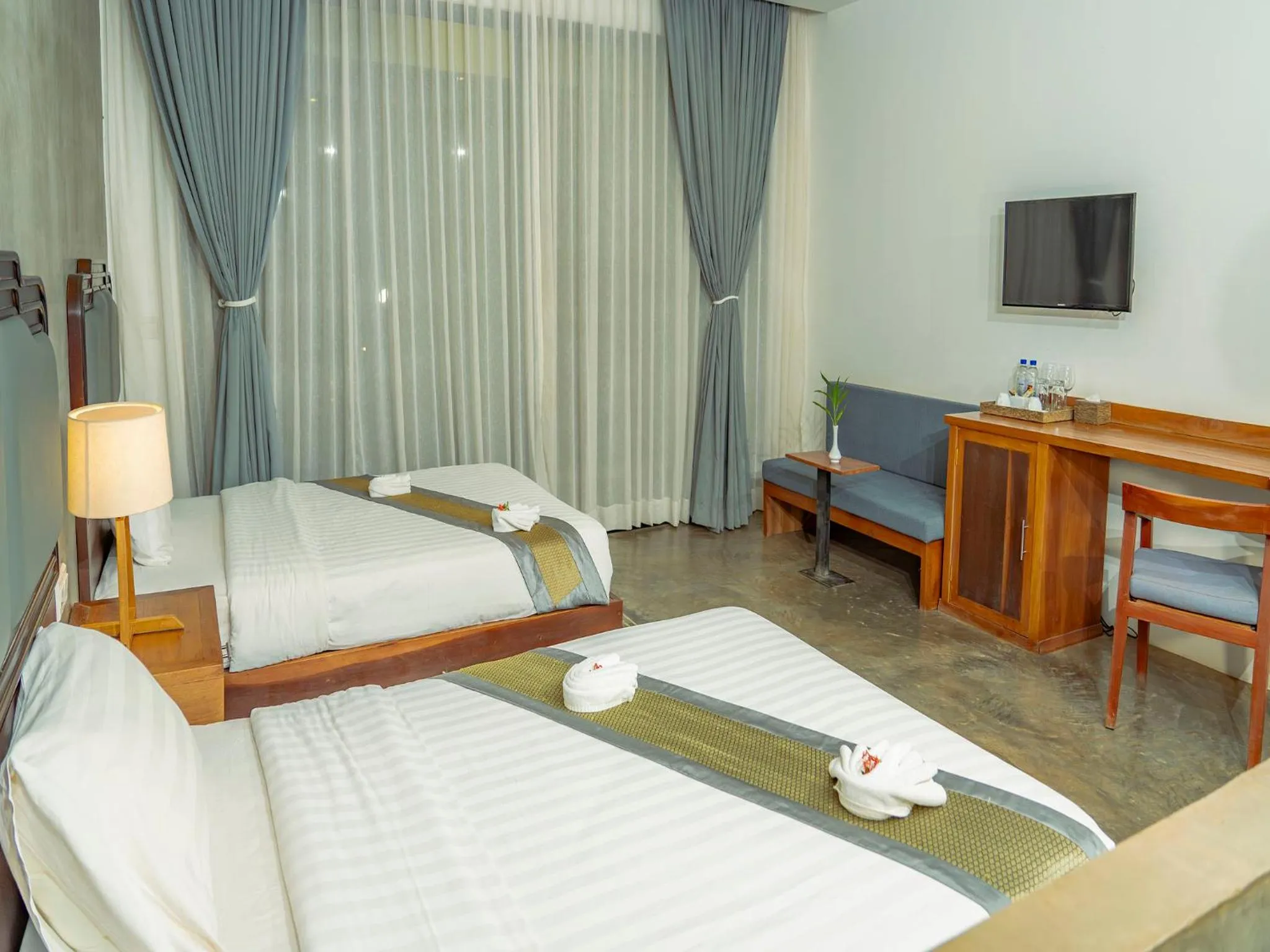 Floor plan, Bed in Tanei Angkor Resort and Spa