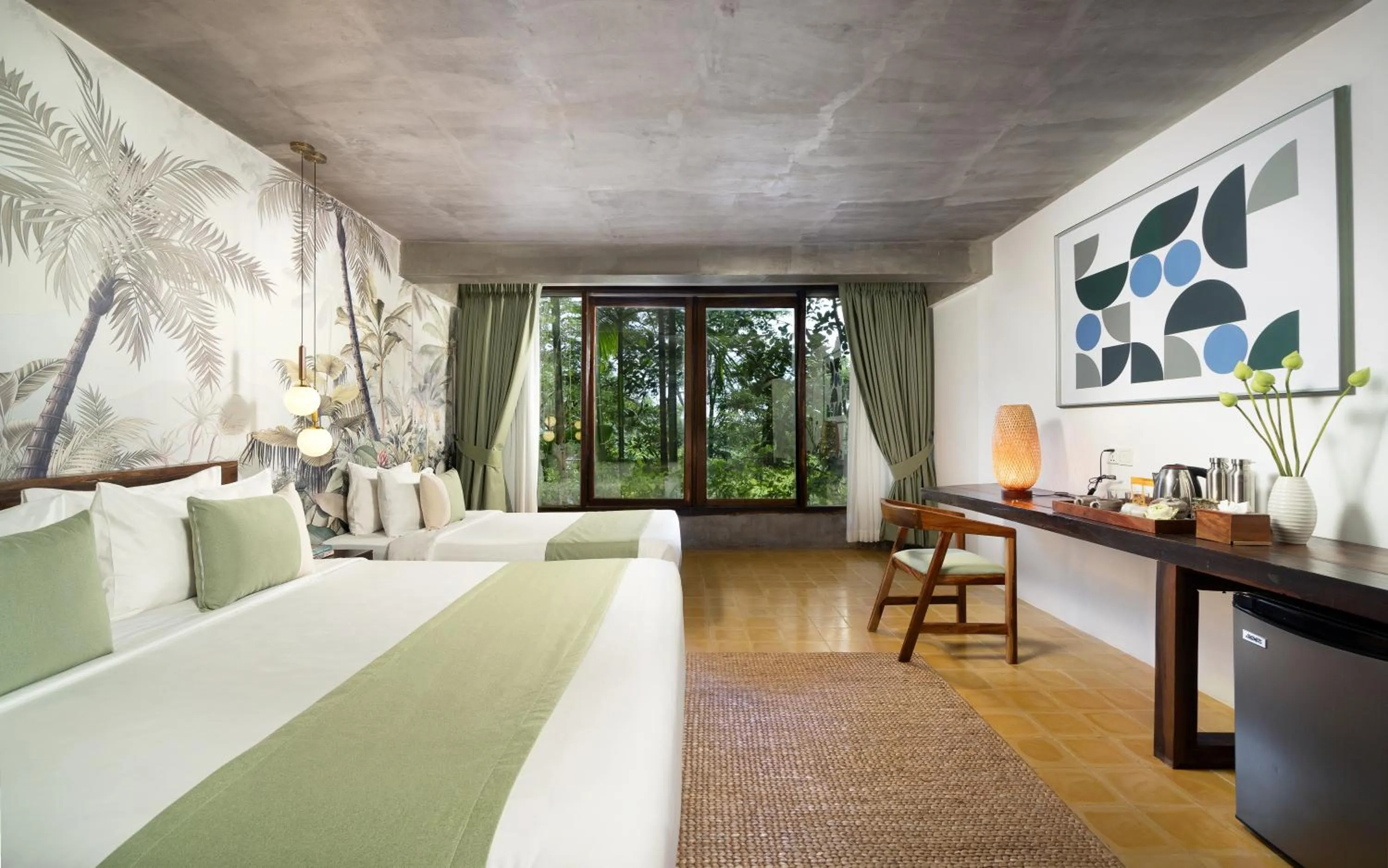 Bedroom, Bed in The Nature & Villas