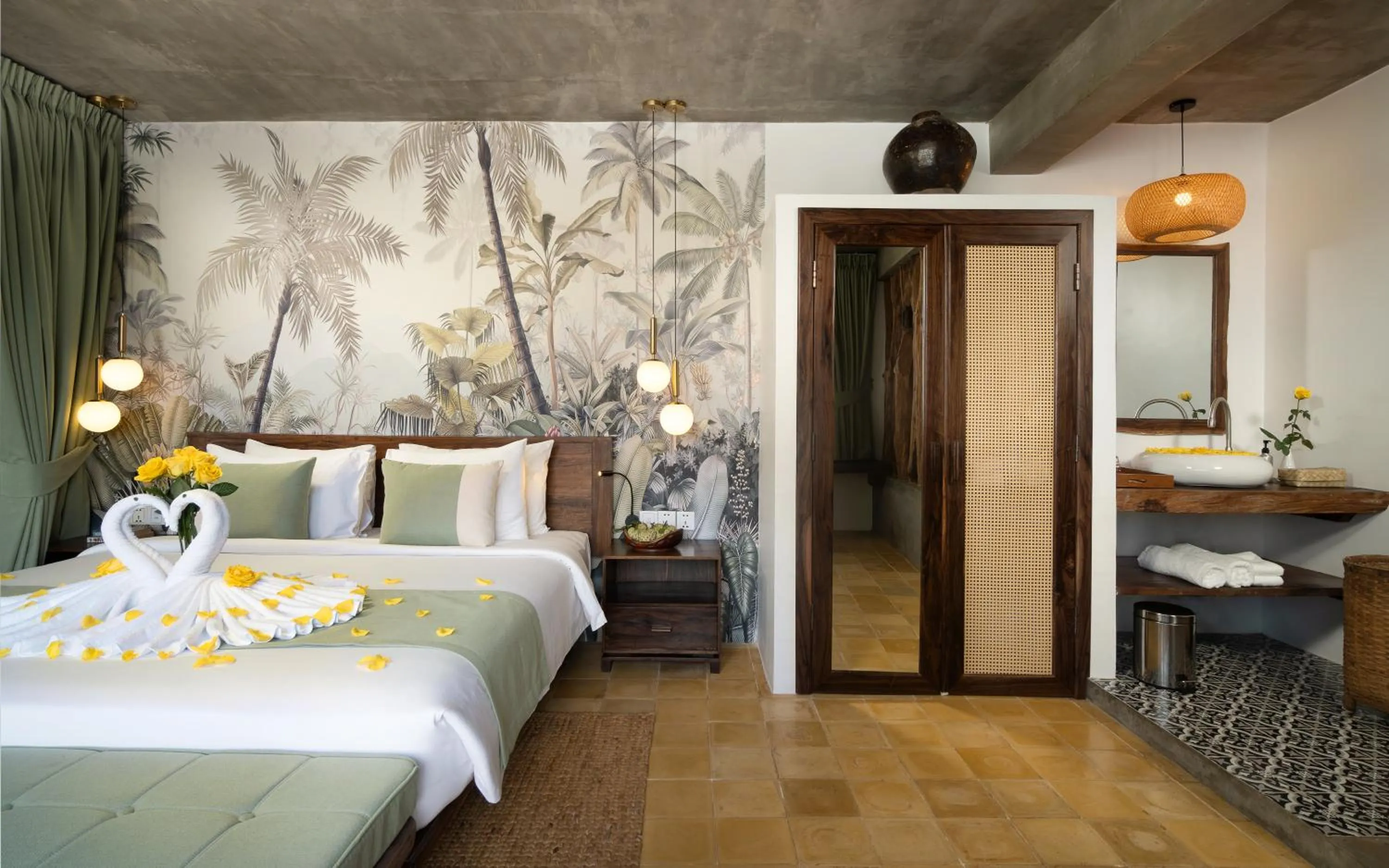 Bedroom, Bed in The Nature & Villas