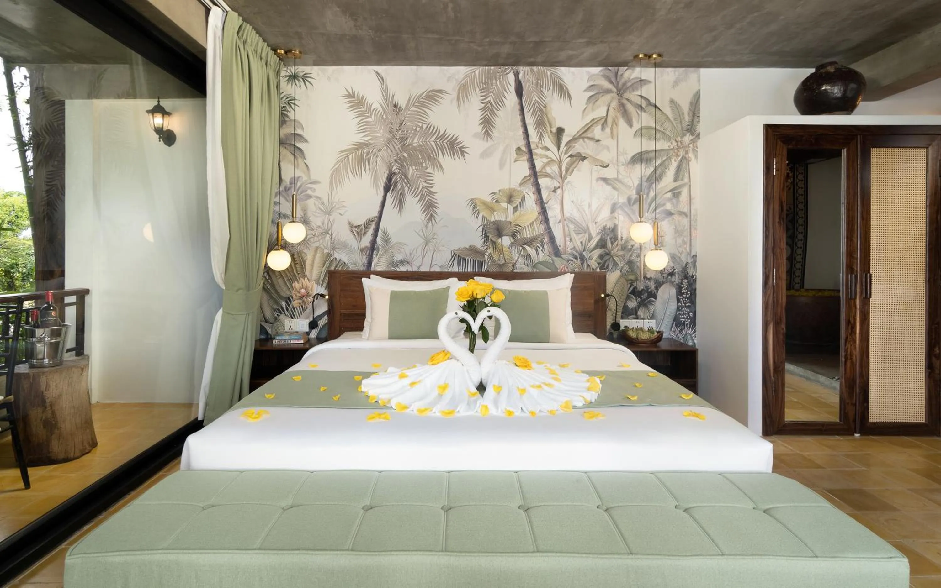 Bedroom, Bed in The Nature & Villas