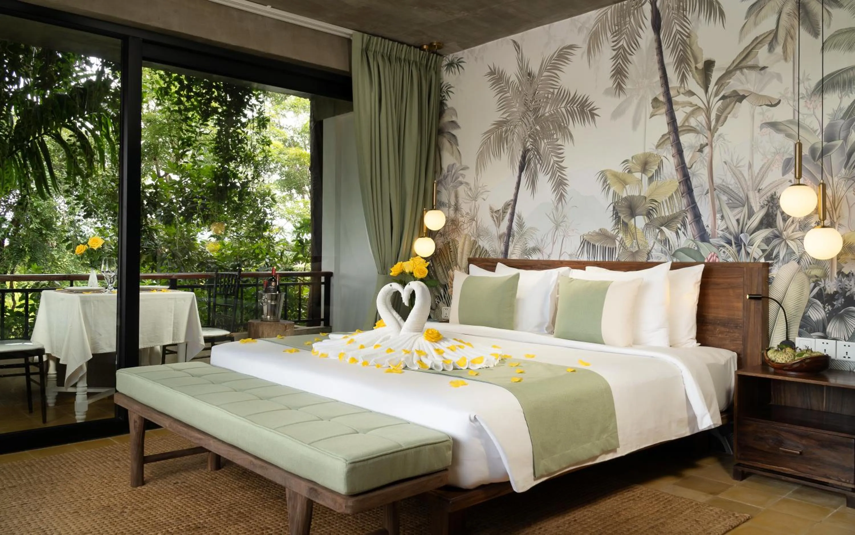 Bedroom, Bed in The Nature & Villas