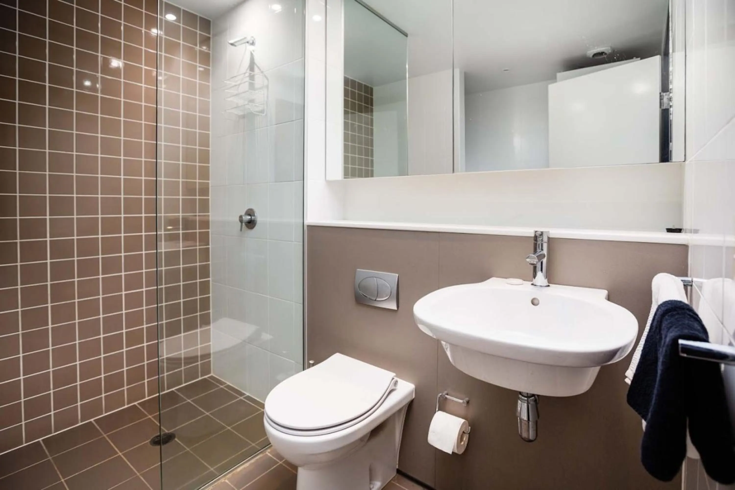 Shower in Honeysuckle Executive Suites