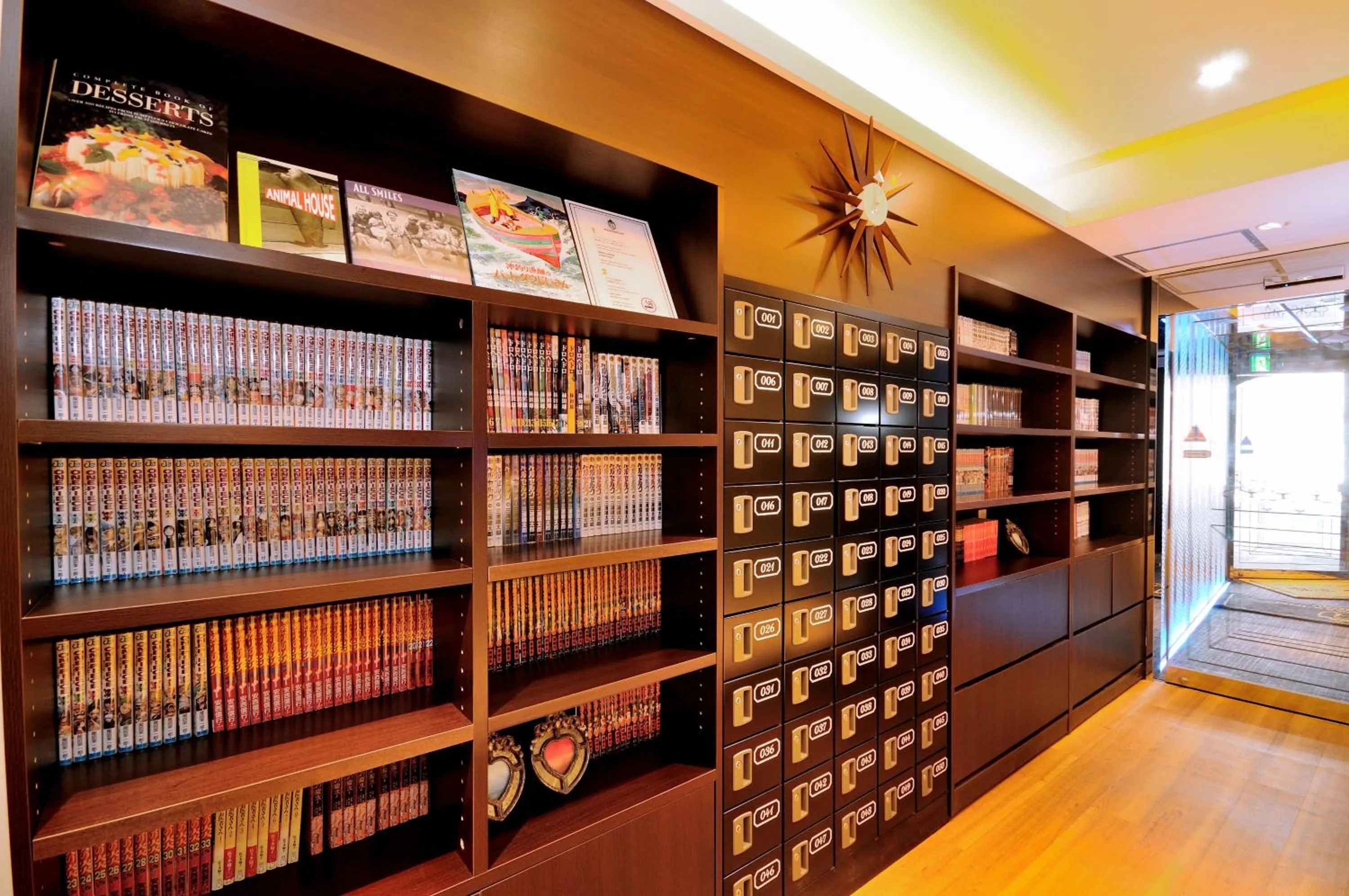 Library in Spa&Capsule Hotel Grandpark Inn Kitasenju