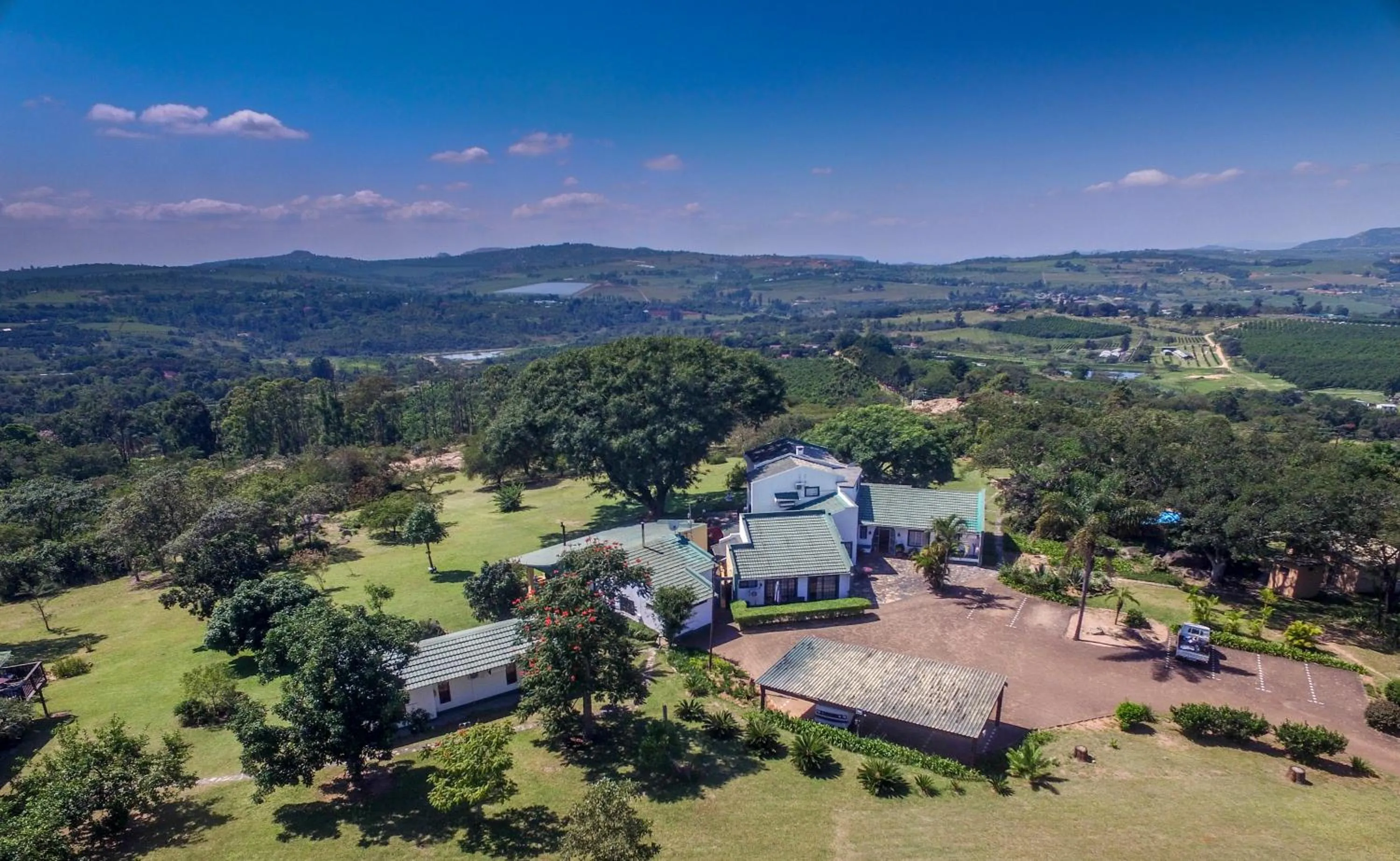 Bird's eye view in White House Lodge