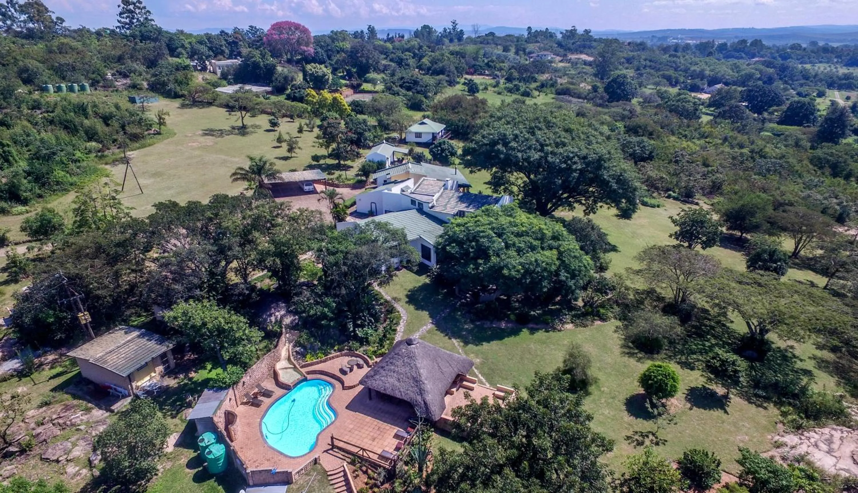 Bird's eye view in White House Lodge
