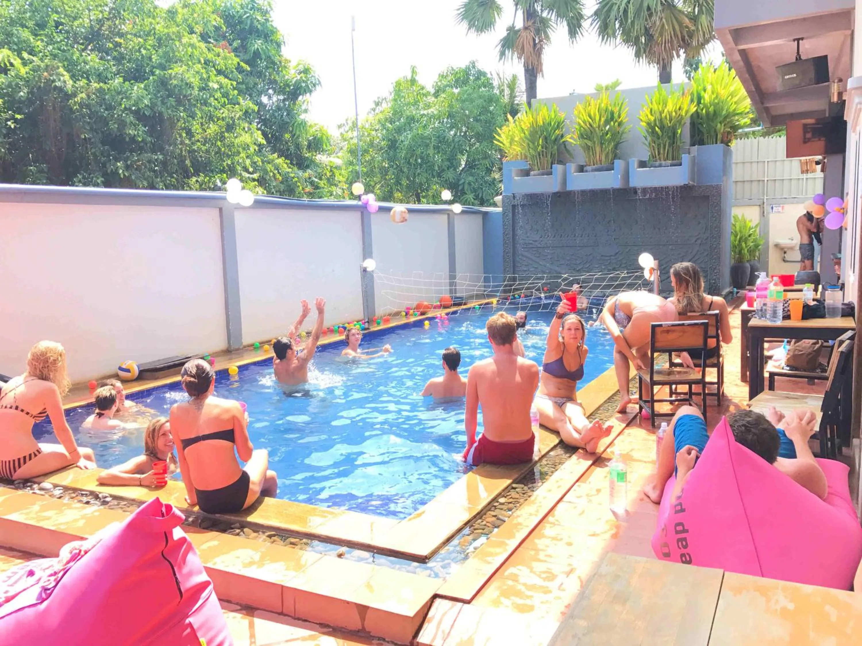 Pool view in Siem Reap Pub Hostel