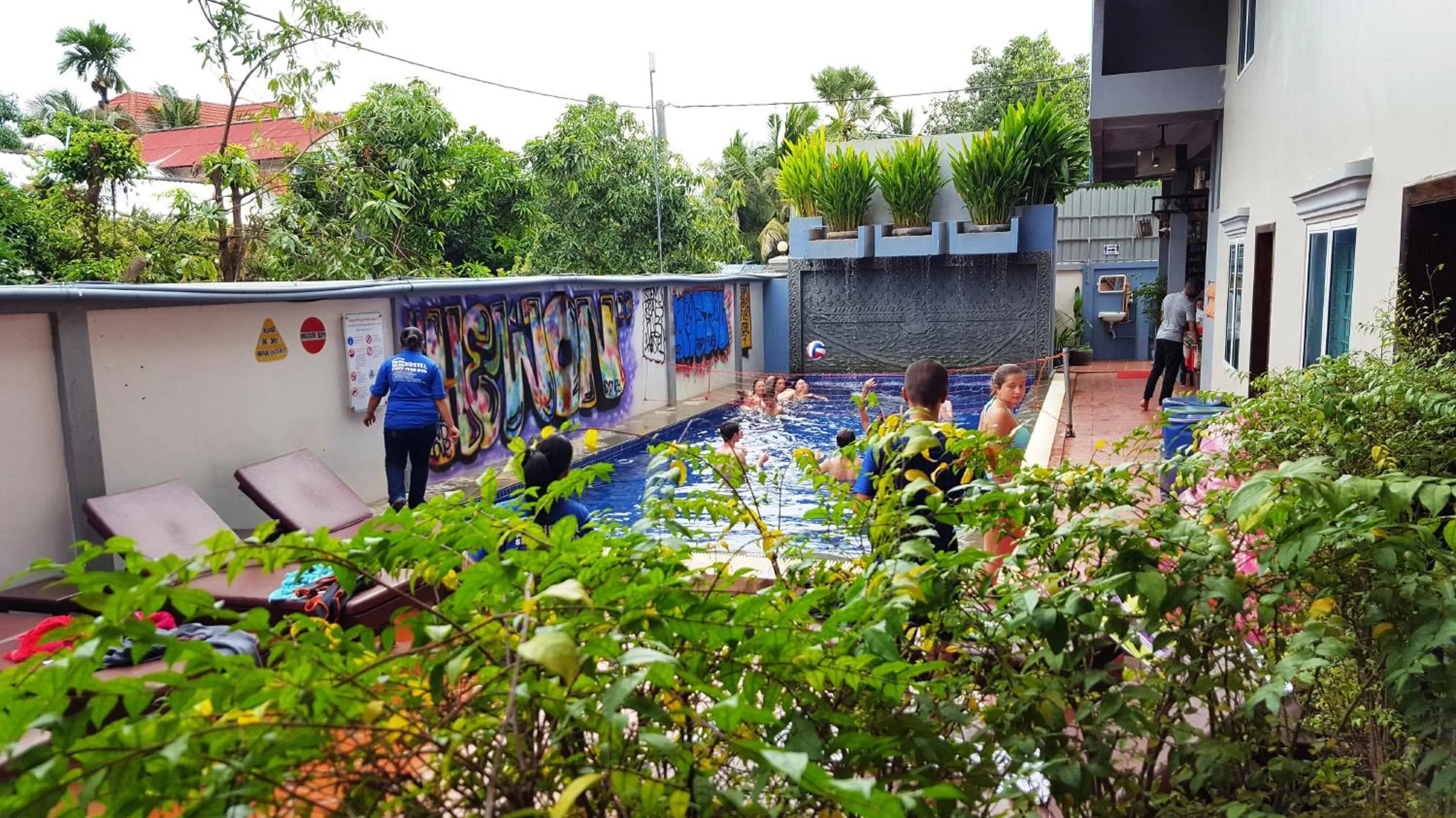 Swimming pool in Siem Reap Pub Hostel