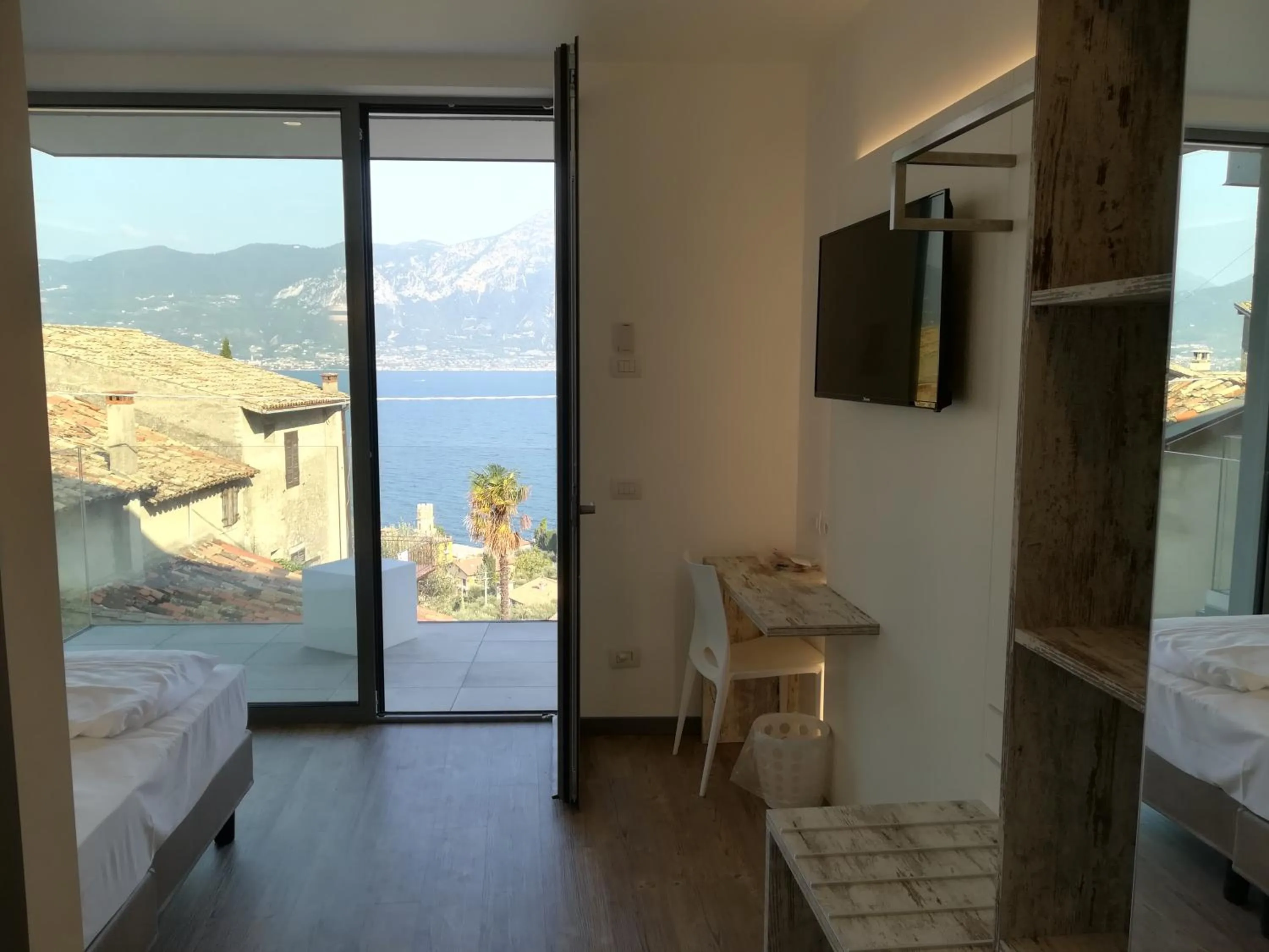 Balcony/Terrace, Bed in Locanda San Marco