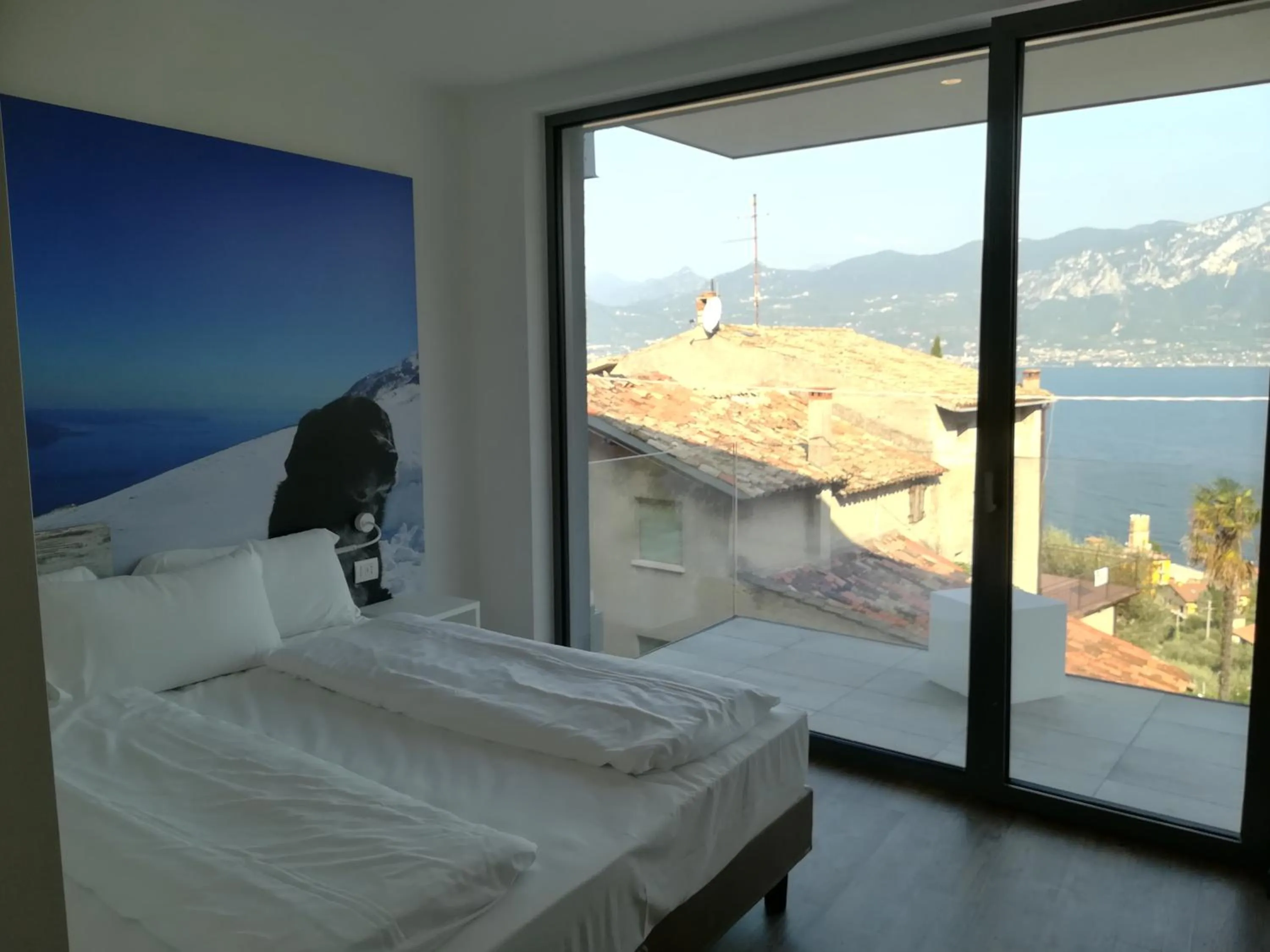 Balcony/Terrace, Bed in Locanda San Marco