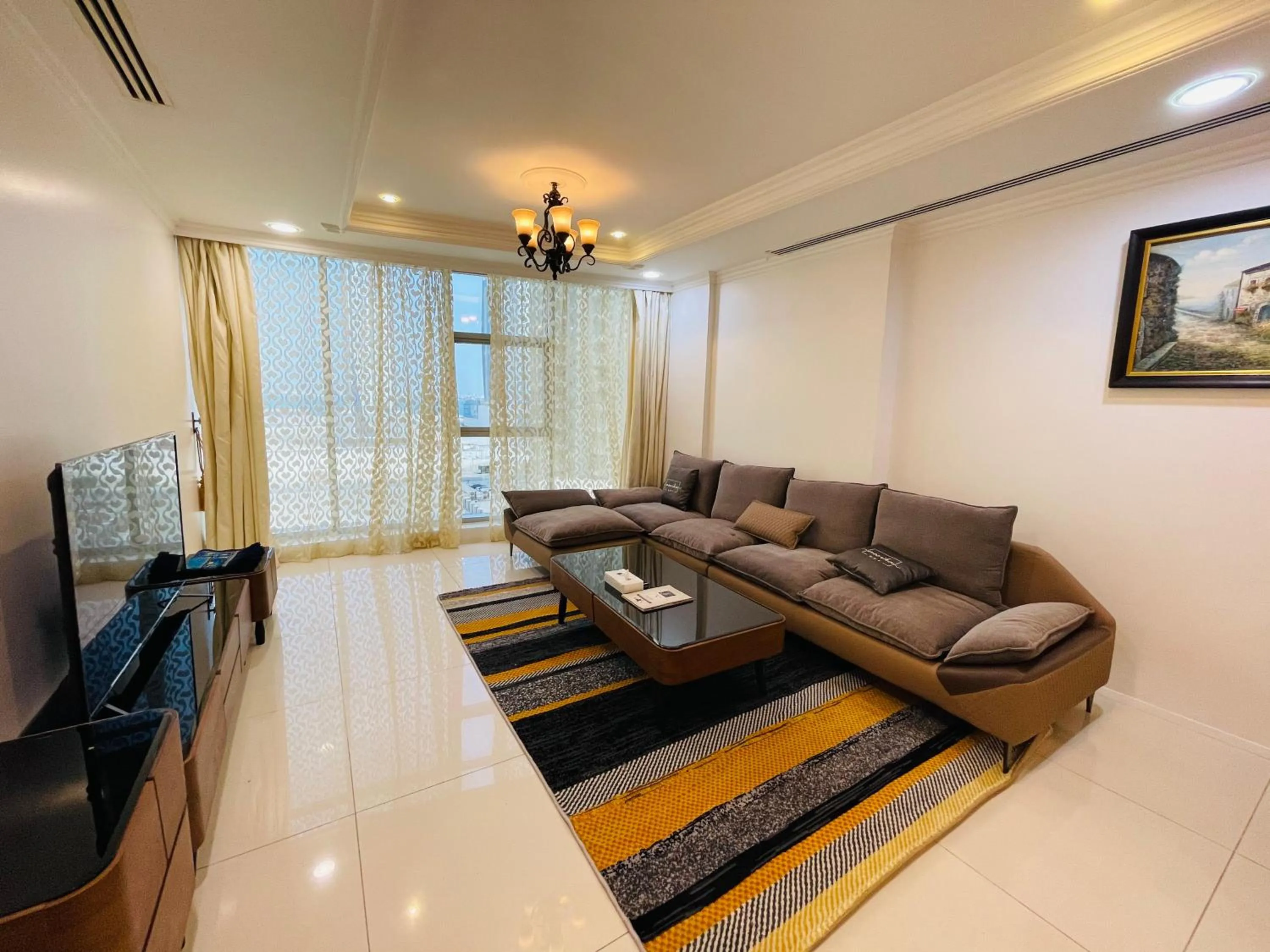 Living room in Kiev Tower Hotel Apartments