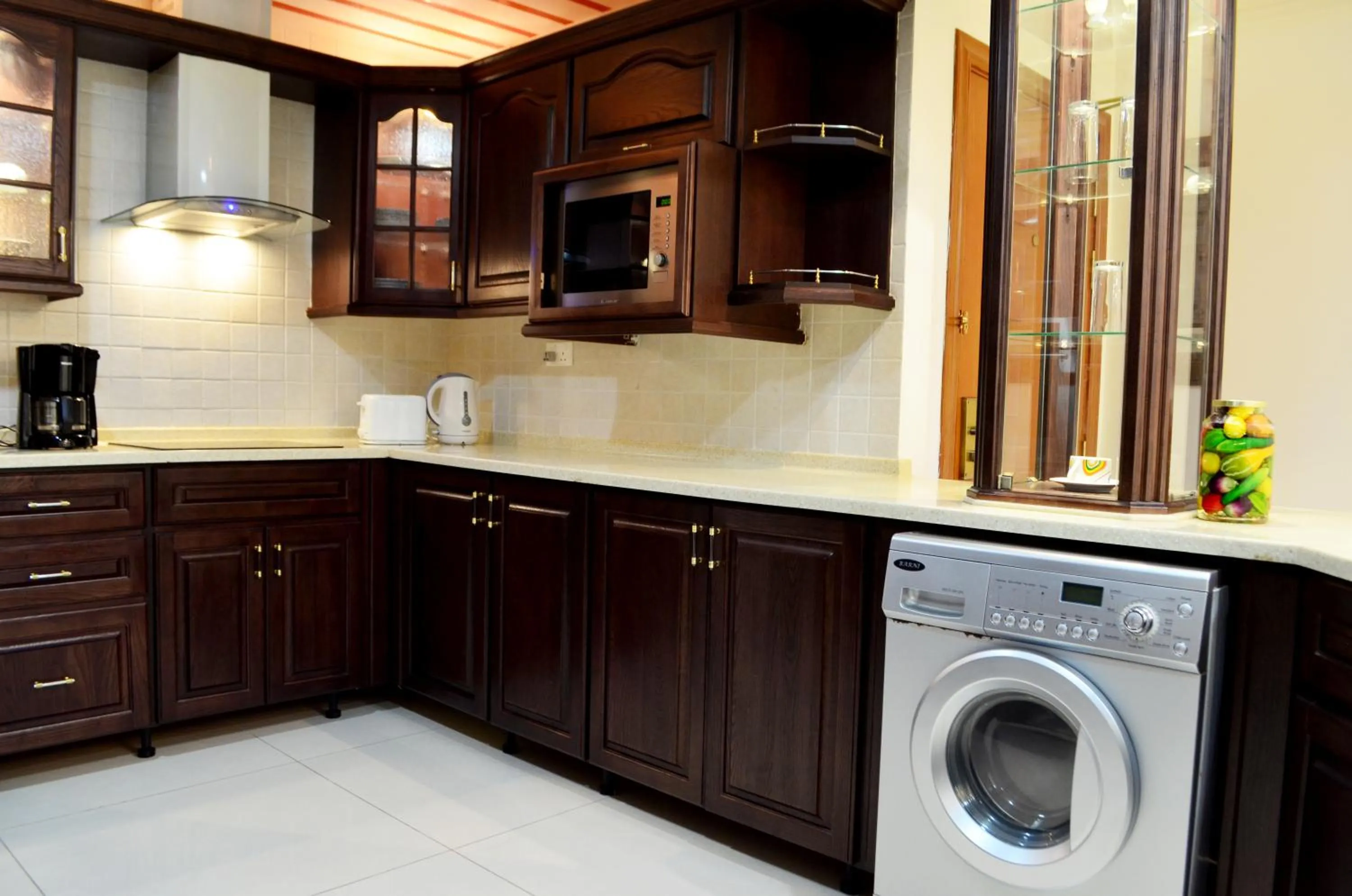 Kitchen or kitchenette in Kiev Tower Hotel Apartments