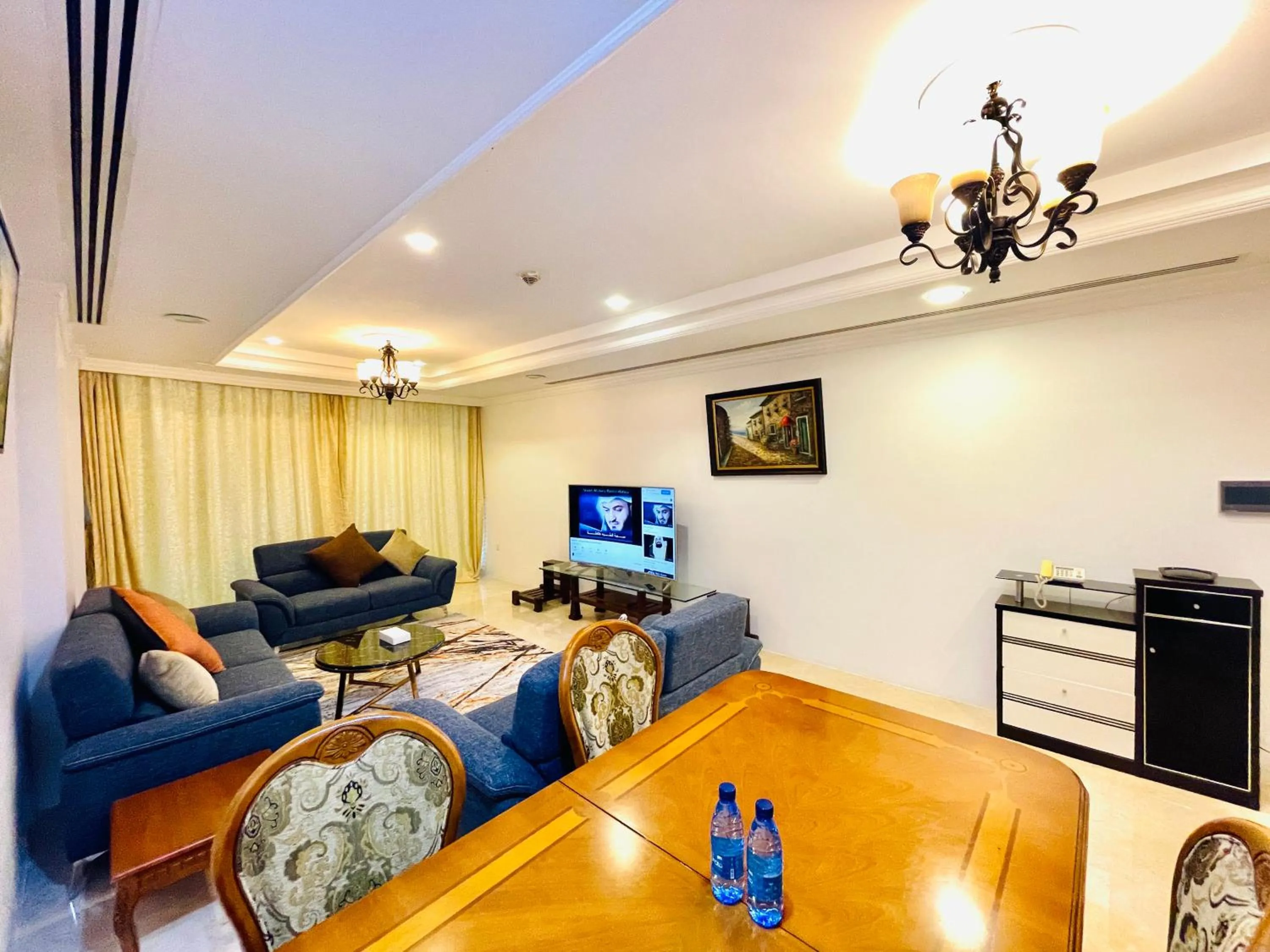 Living room in Kiev Tower Hotel Apartments