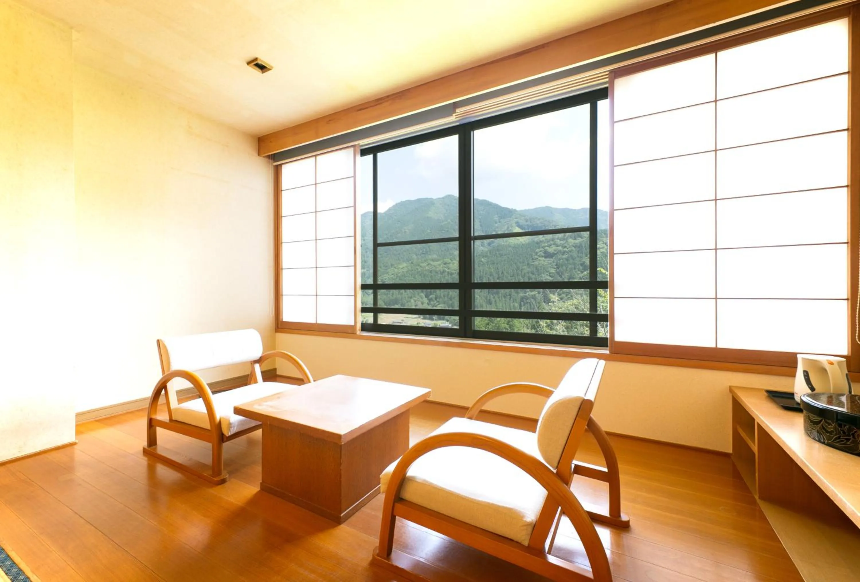 Mountain view in Hotel Miki