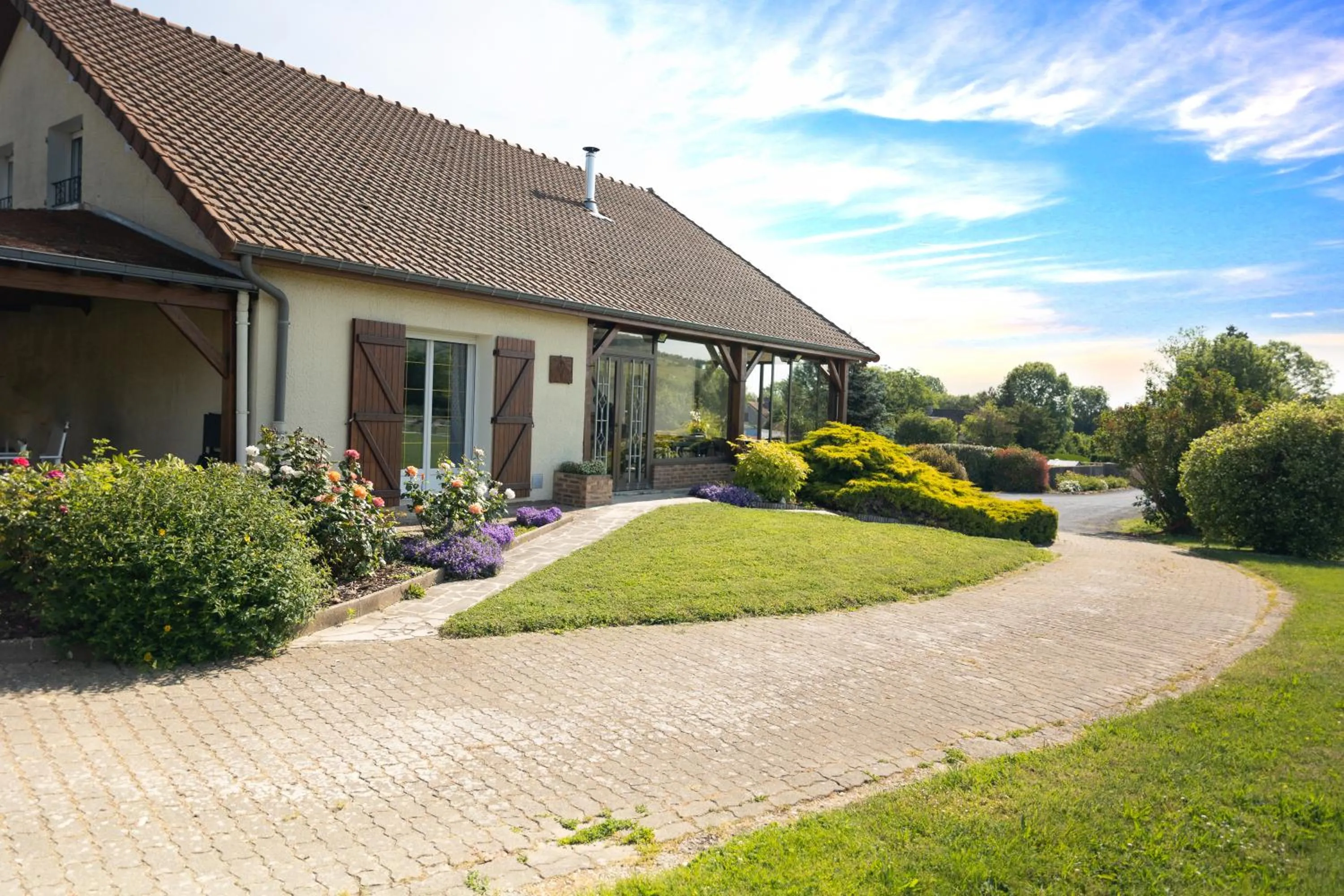 Garden in Chambre d'Hôte Les Ondines