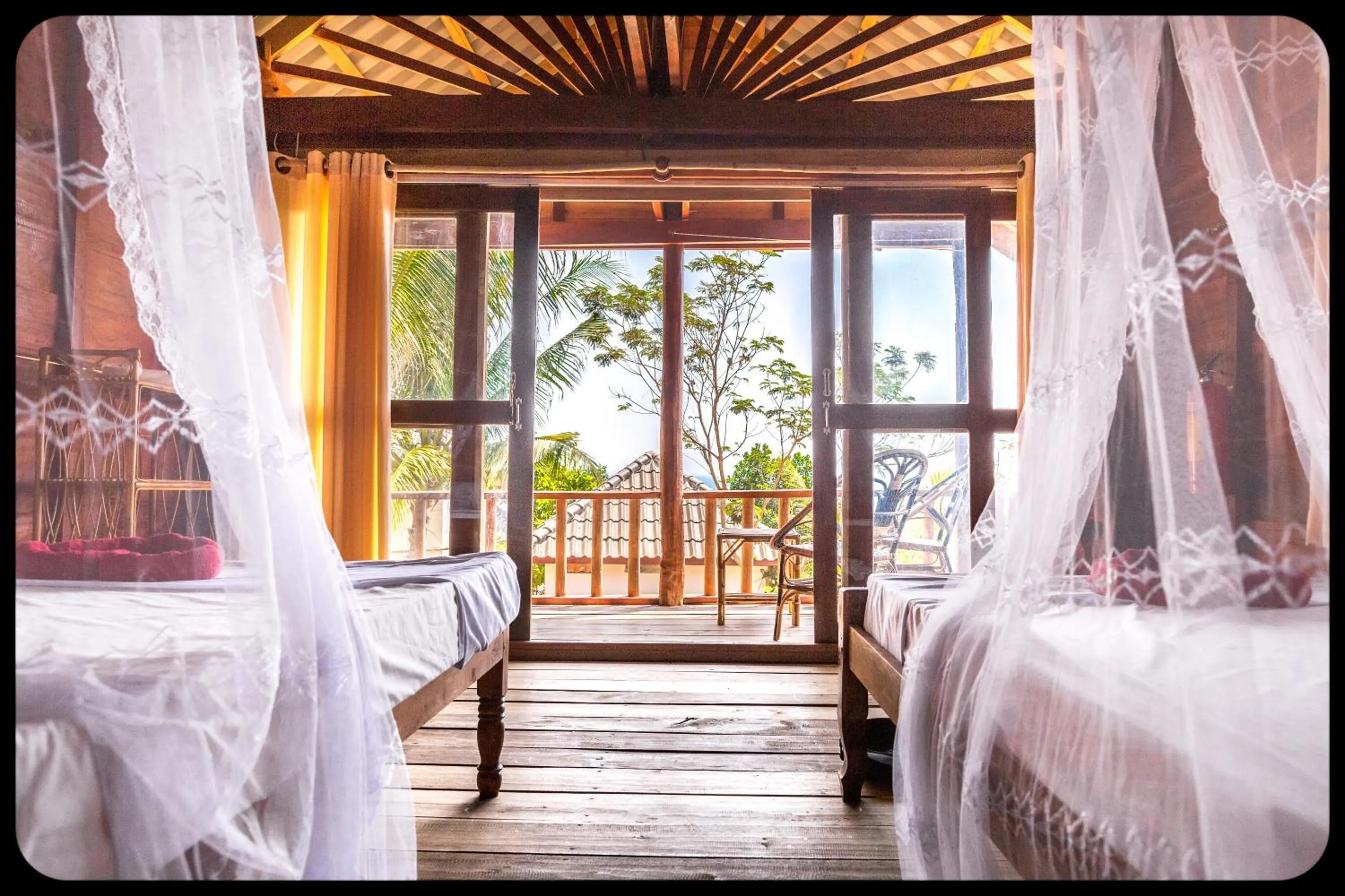 Living room, Bed in Happy Elephant Bungalows