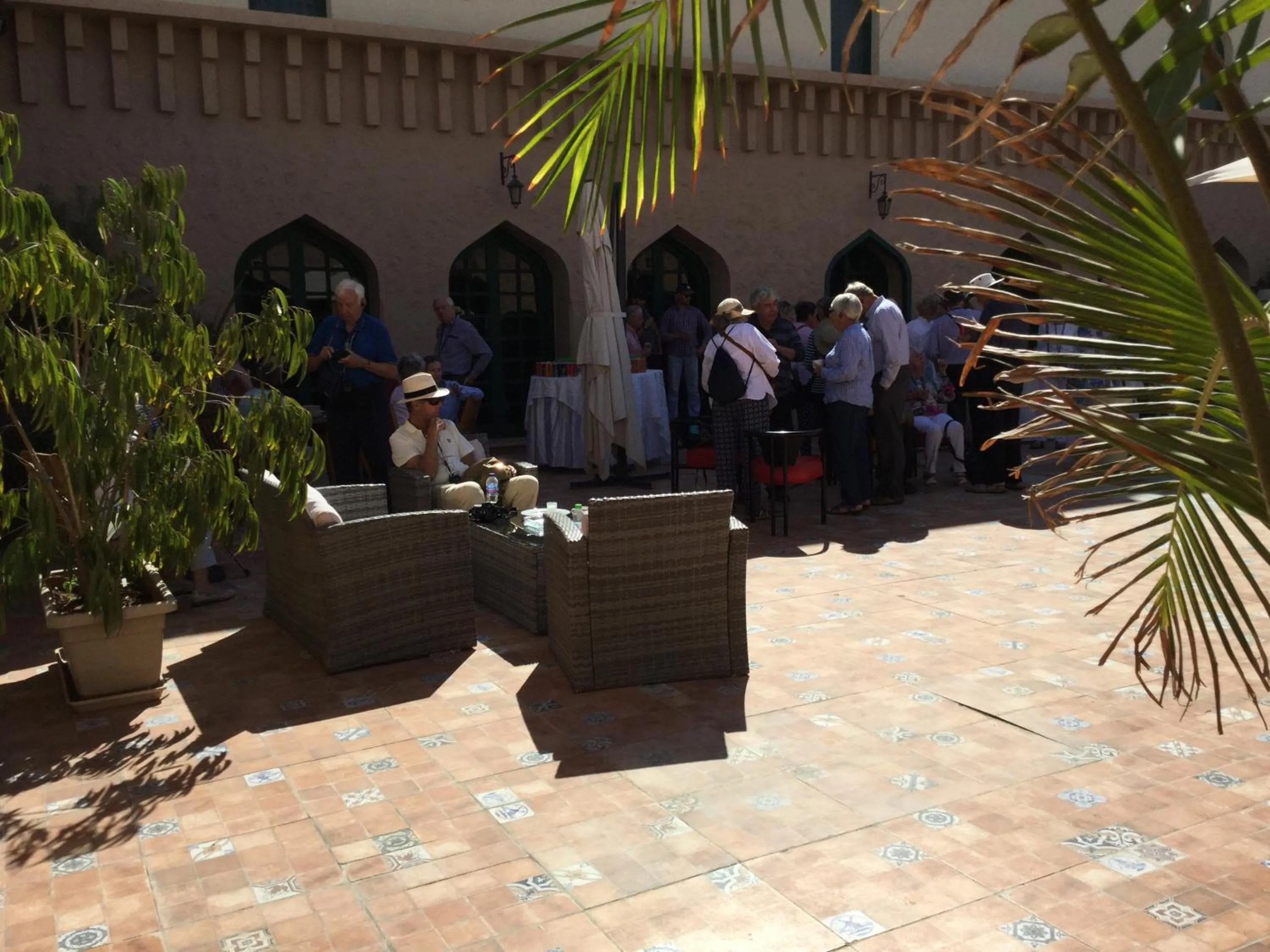 Patio in Hotel Parador